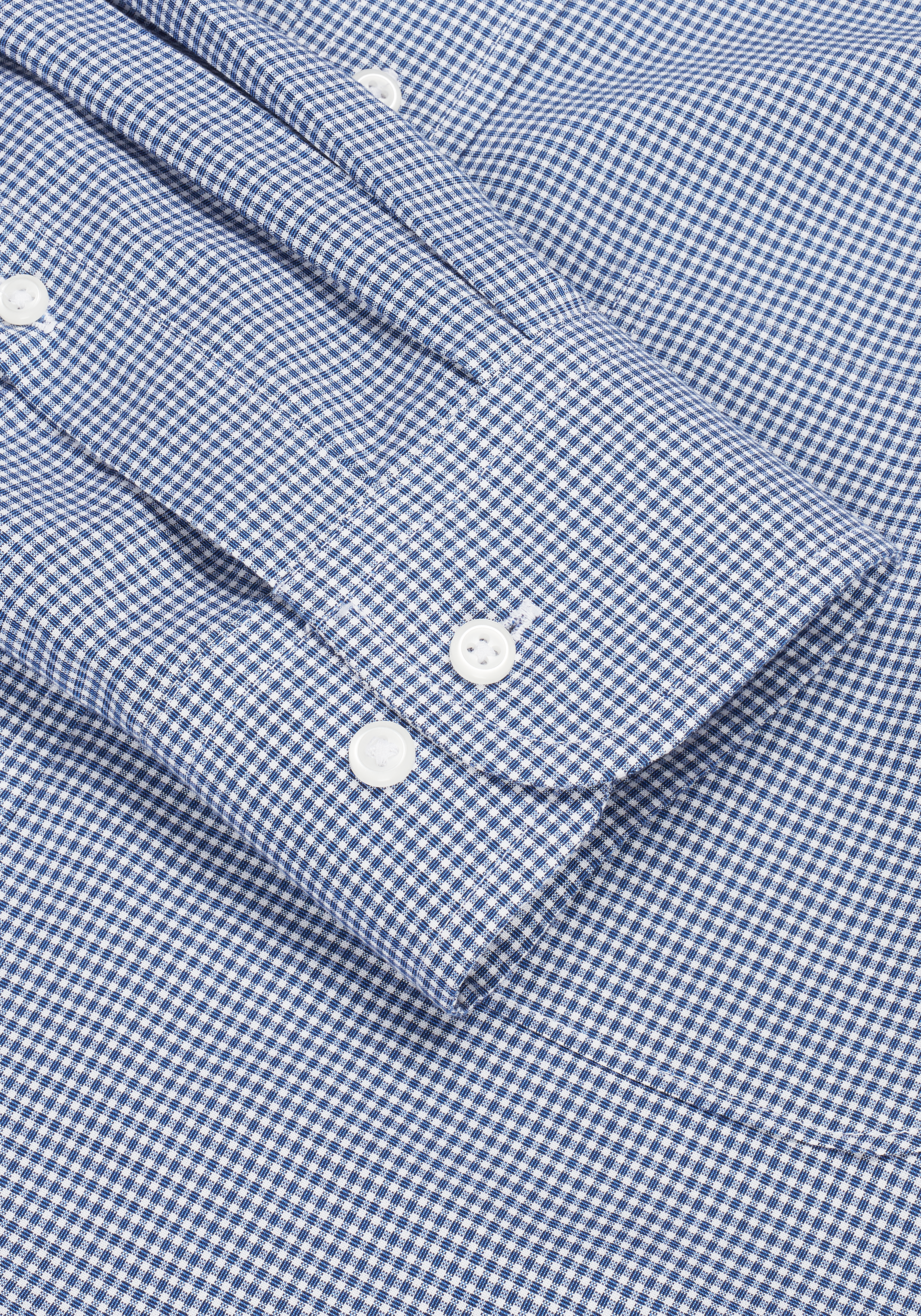 Traveler® Collection Tailored Fit Spread Collar Micro Check Dress Shirt CLEARANCE
