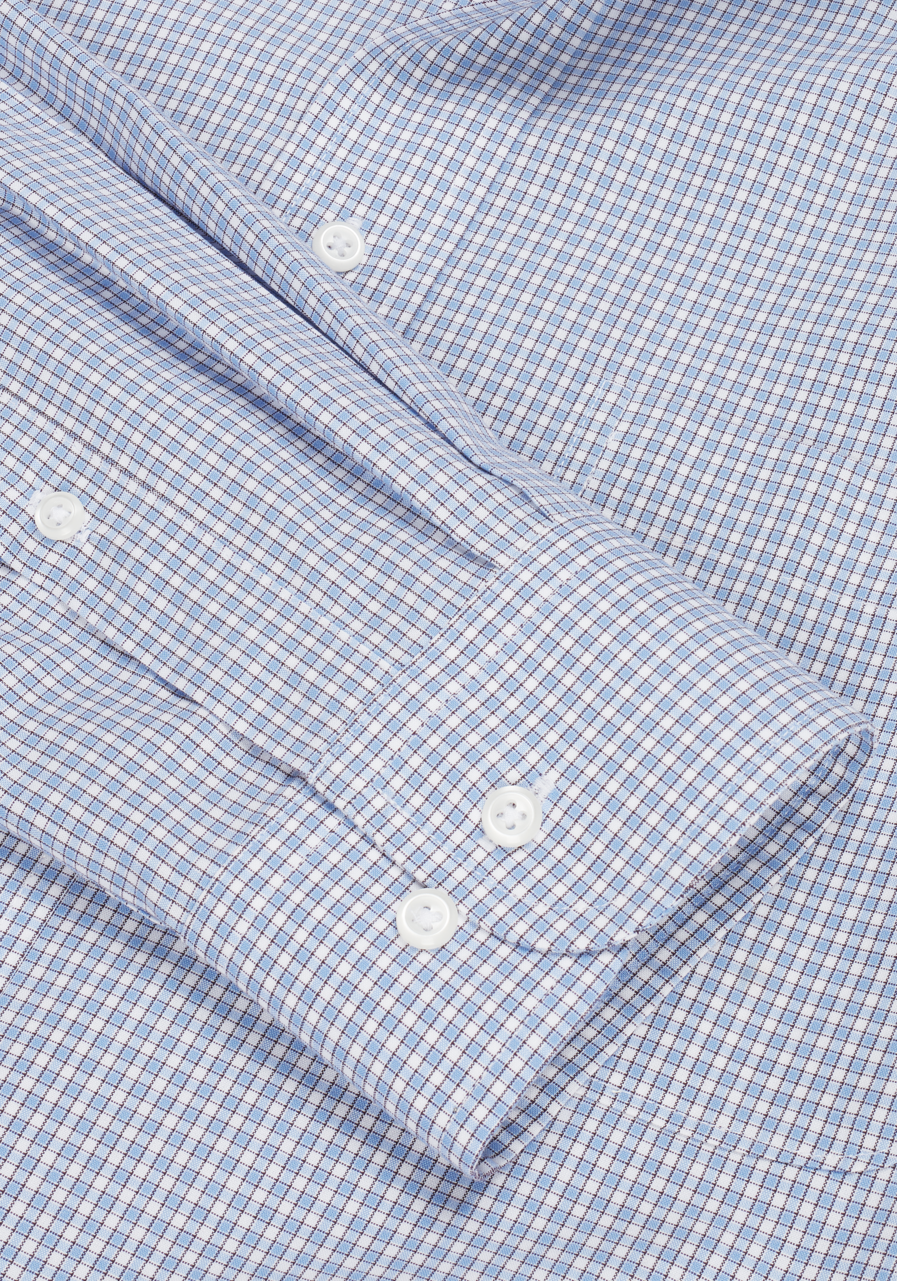 Traveler® Collection Tailored Fit Spread Collar Small Check Dress Shirt CLEARANCE