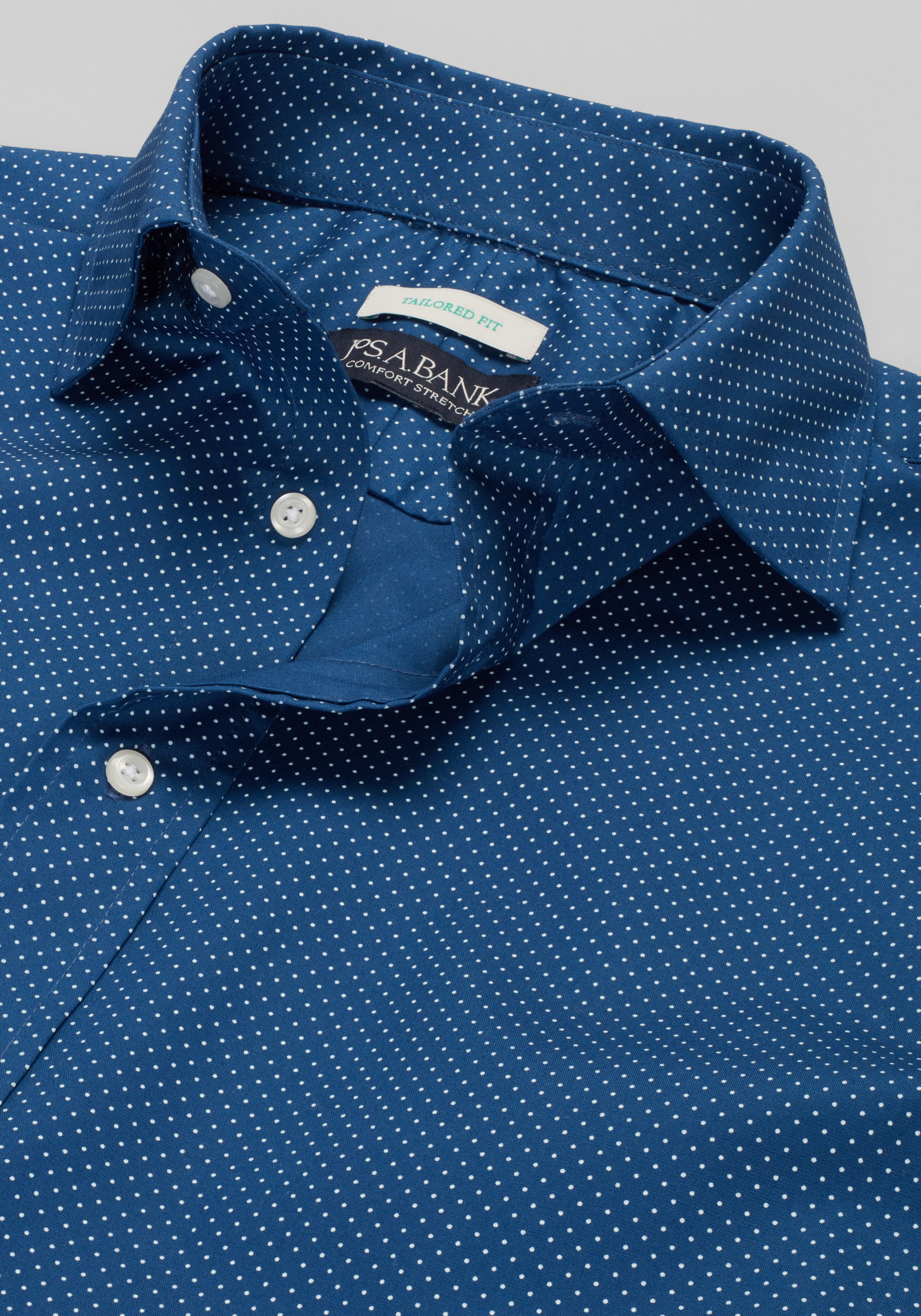 Jos. A Bank Tailored Fit Comfort Patterned Dress Shirt
