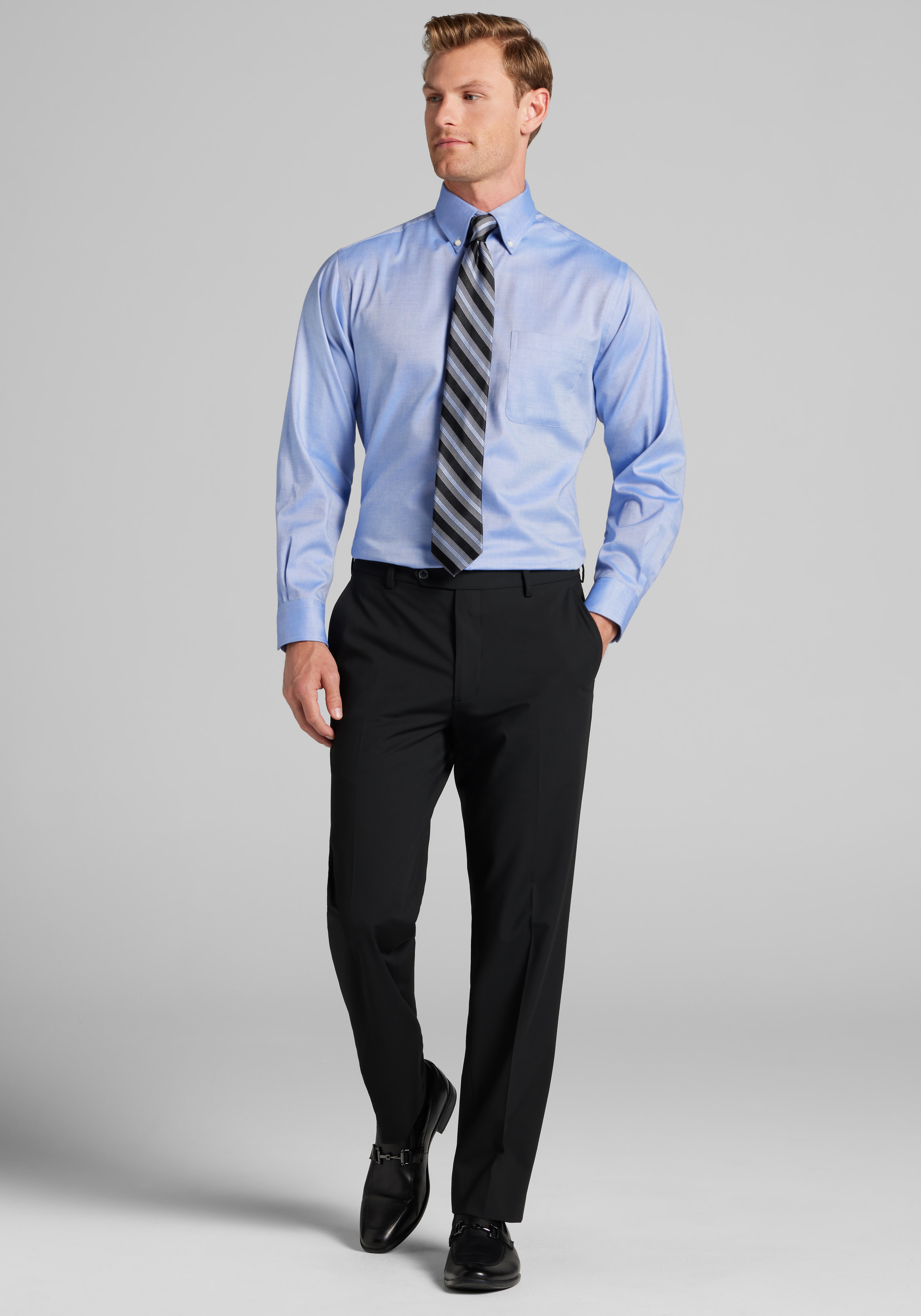 Jos. A Bank Tailored Fit Solid Dress Shirt