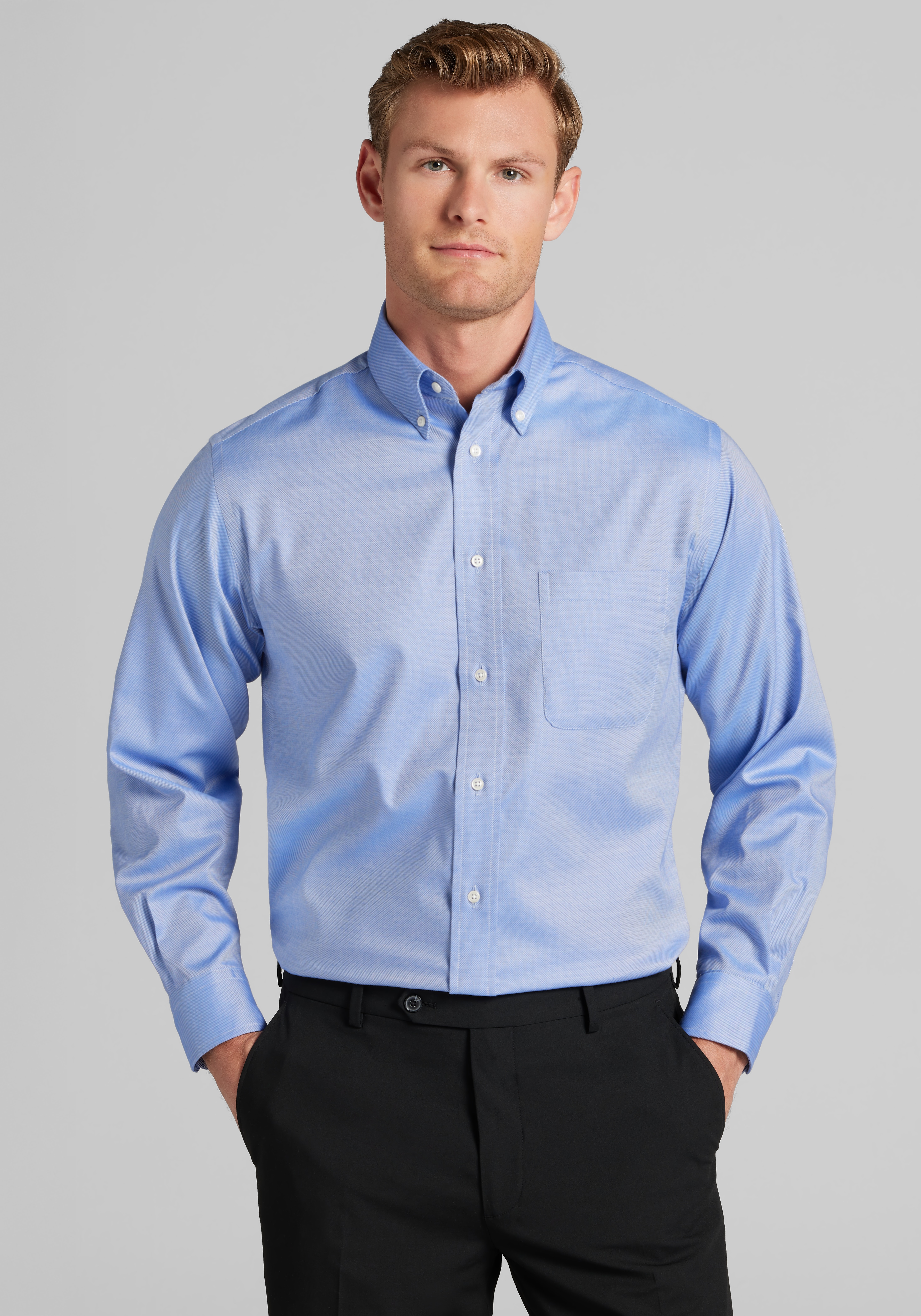 Jos. A Bank Tailored Fit Solid Dress Shirt