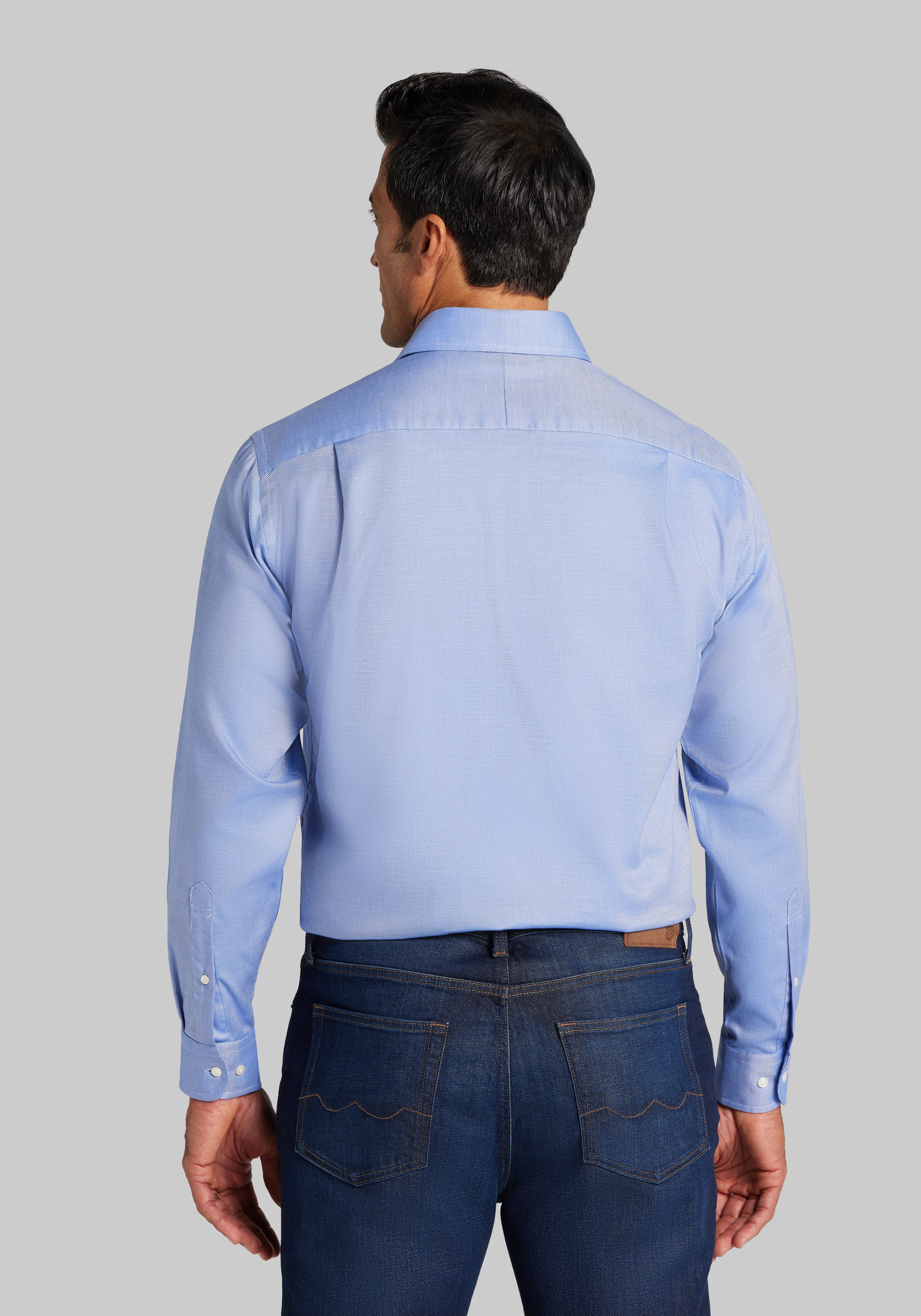 Jos. A Bank Traditional Fit Solid Comfort Stretch Dress Shirt