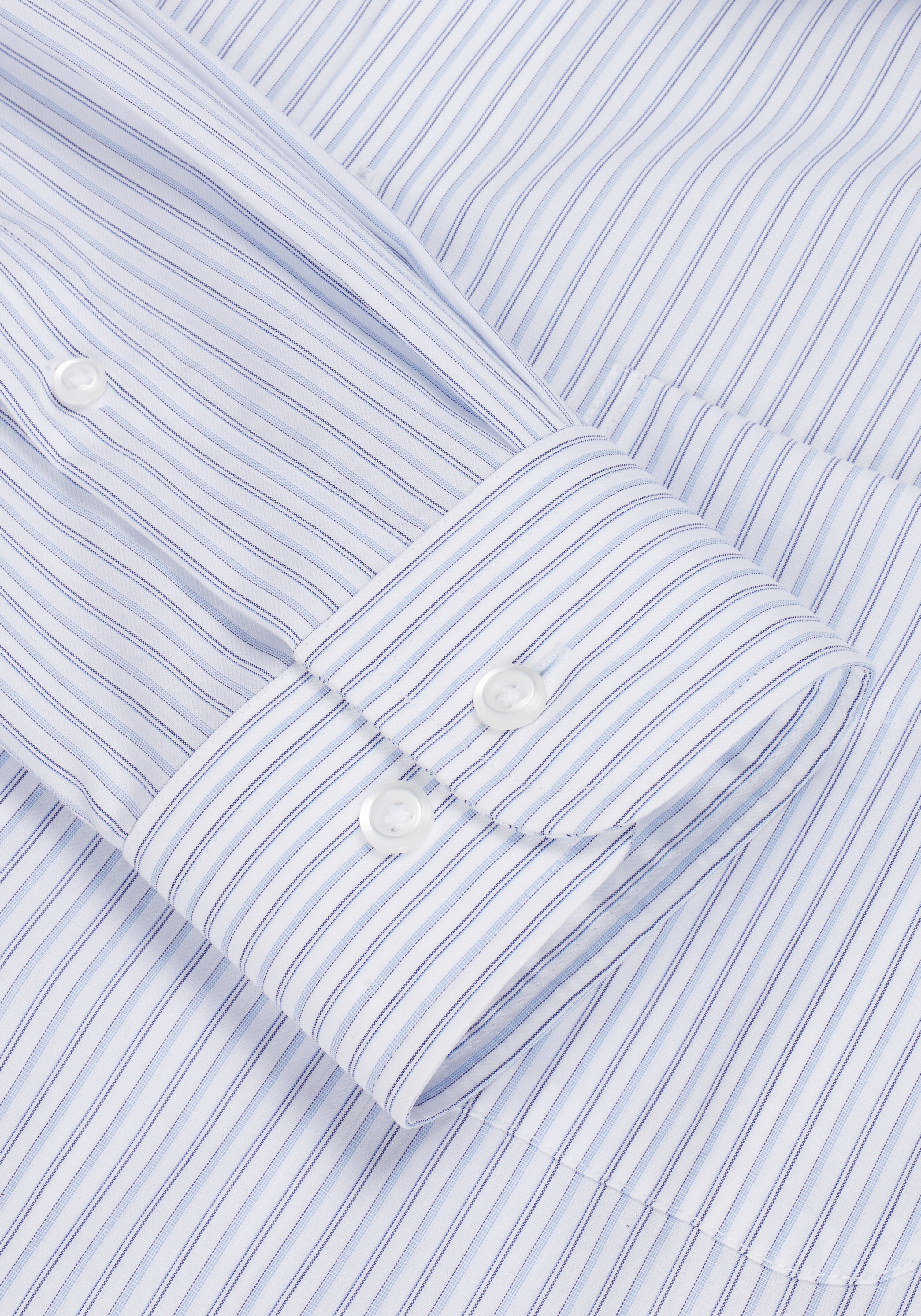 Reserve Collection Tailored Fit Spread Collar Stripe Dress Shirt