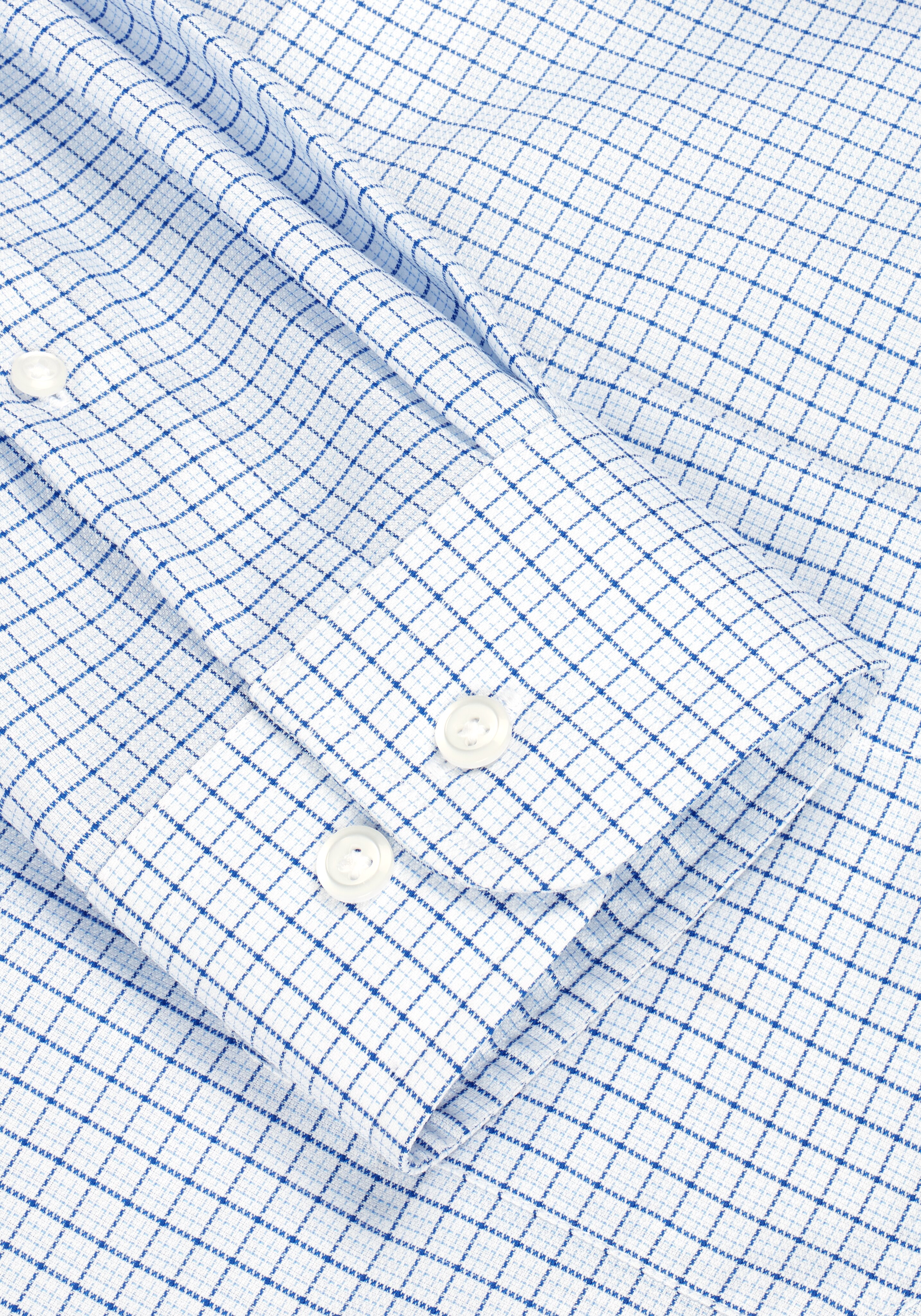 Reserve Collection Tailored Fit Spread Collar Check Dress Shirt