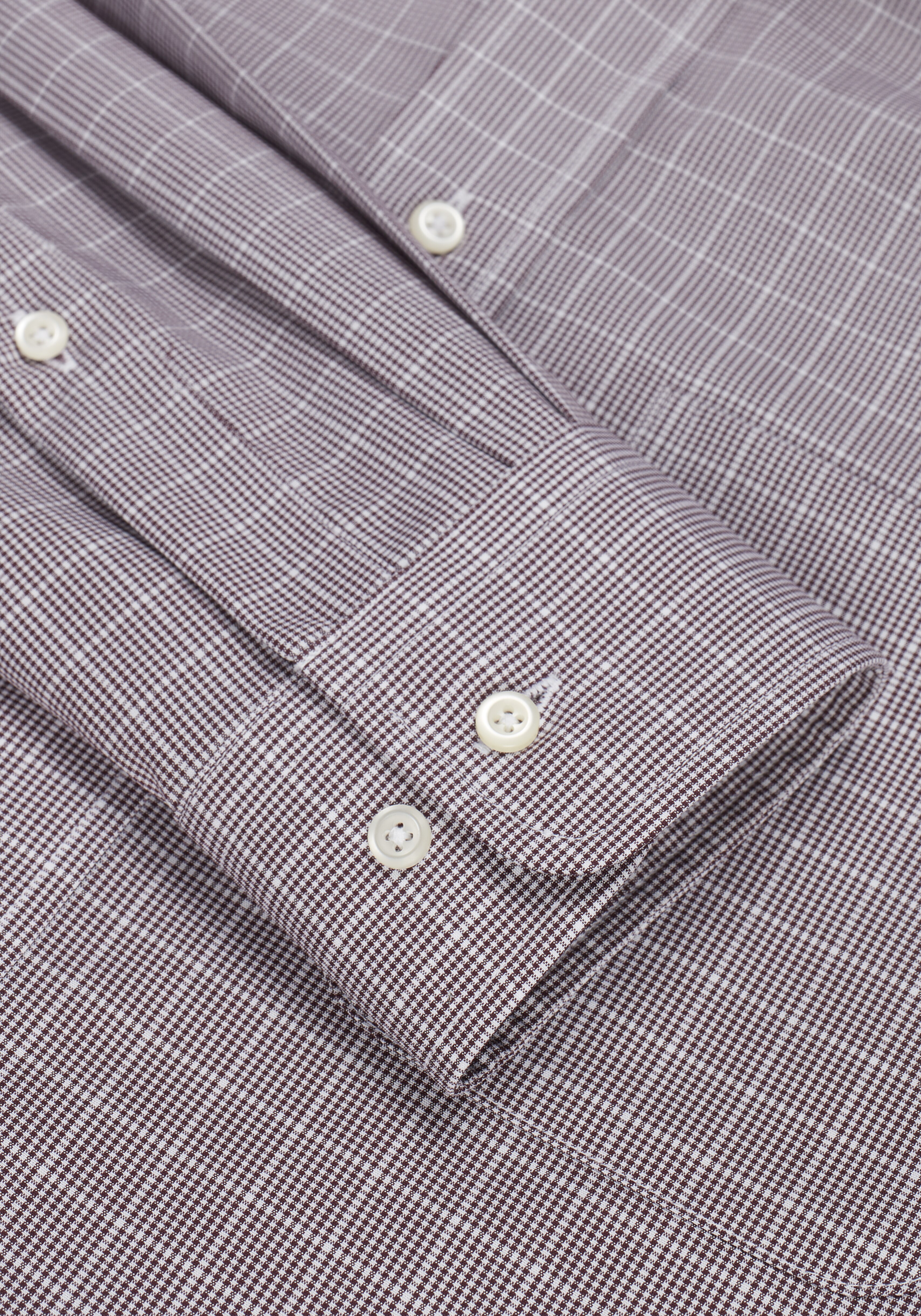 Jos. A. Bank Tailored Fit Button-Down Collar Glen Plaid Dress Shirt CLEARANCE