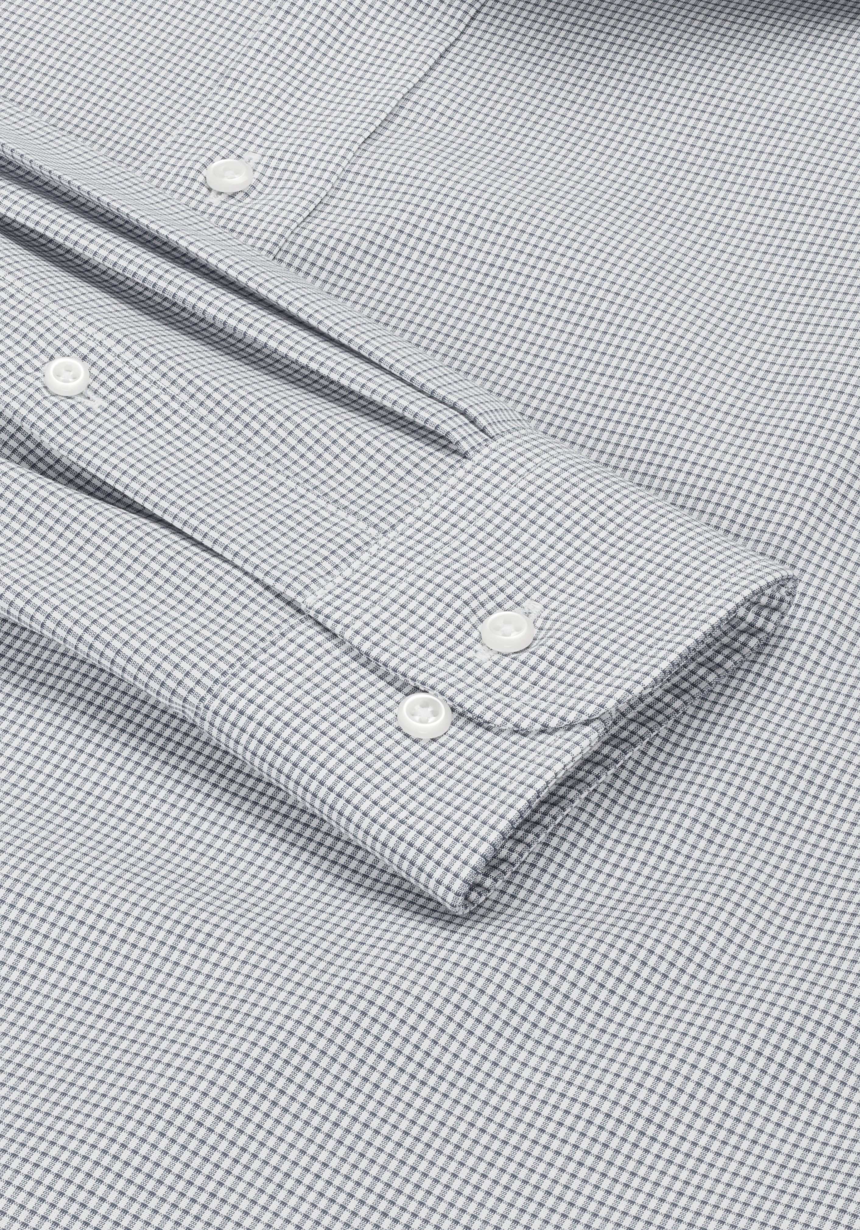 Jos. A. Bank Tailored Fit Spread Collar Tiny Grid Dress Shirt CLEARANCE