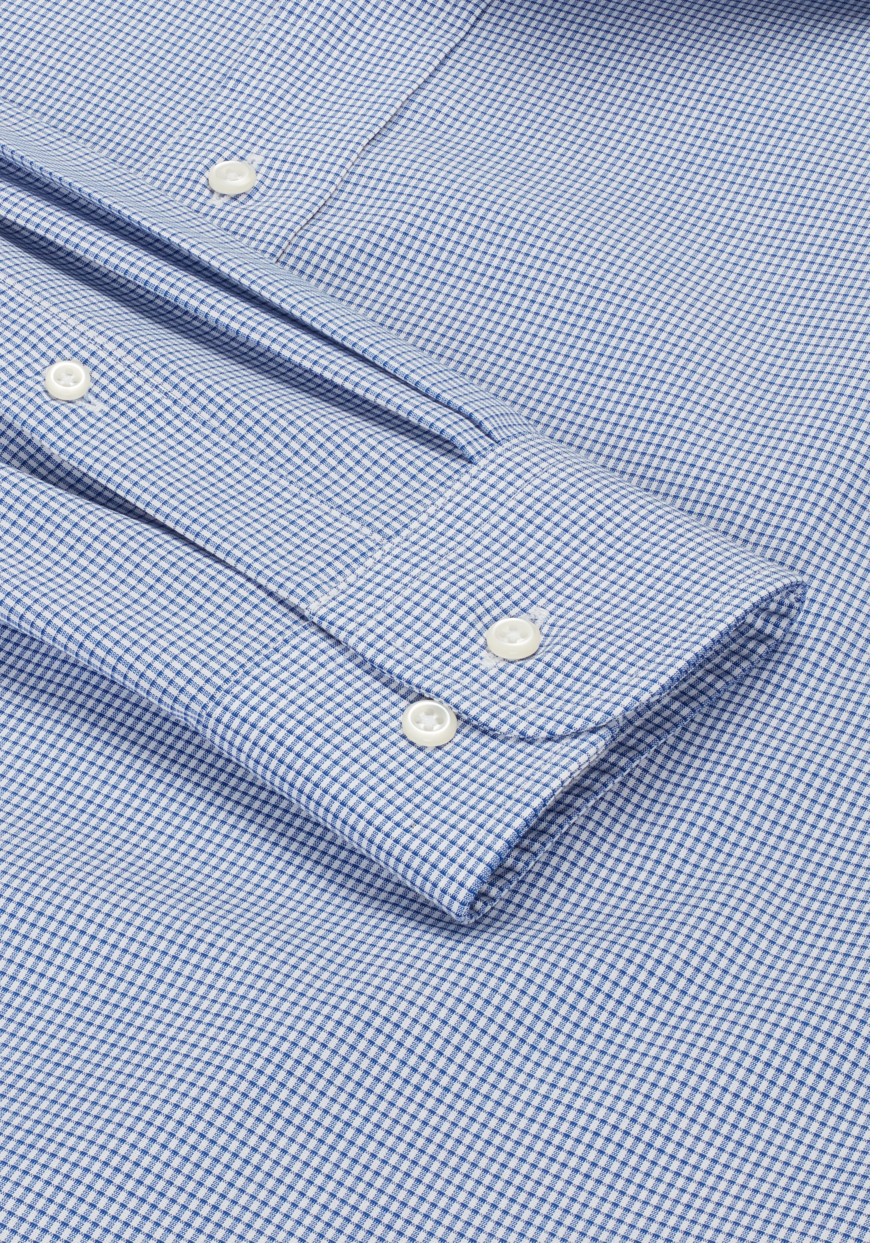 Jos. A. Bank Tailored Fit Spread Collar Tiny Grid Dress Shirt