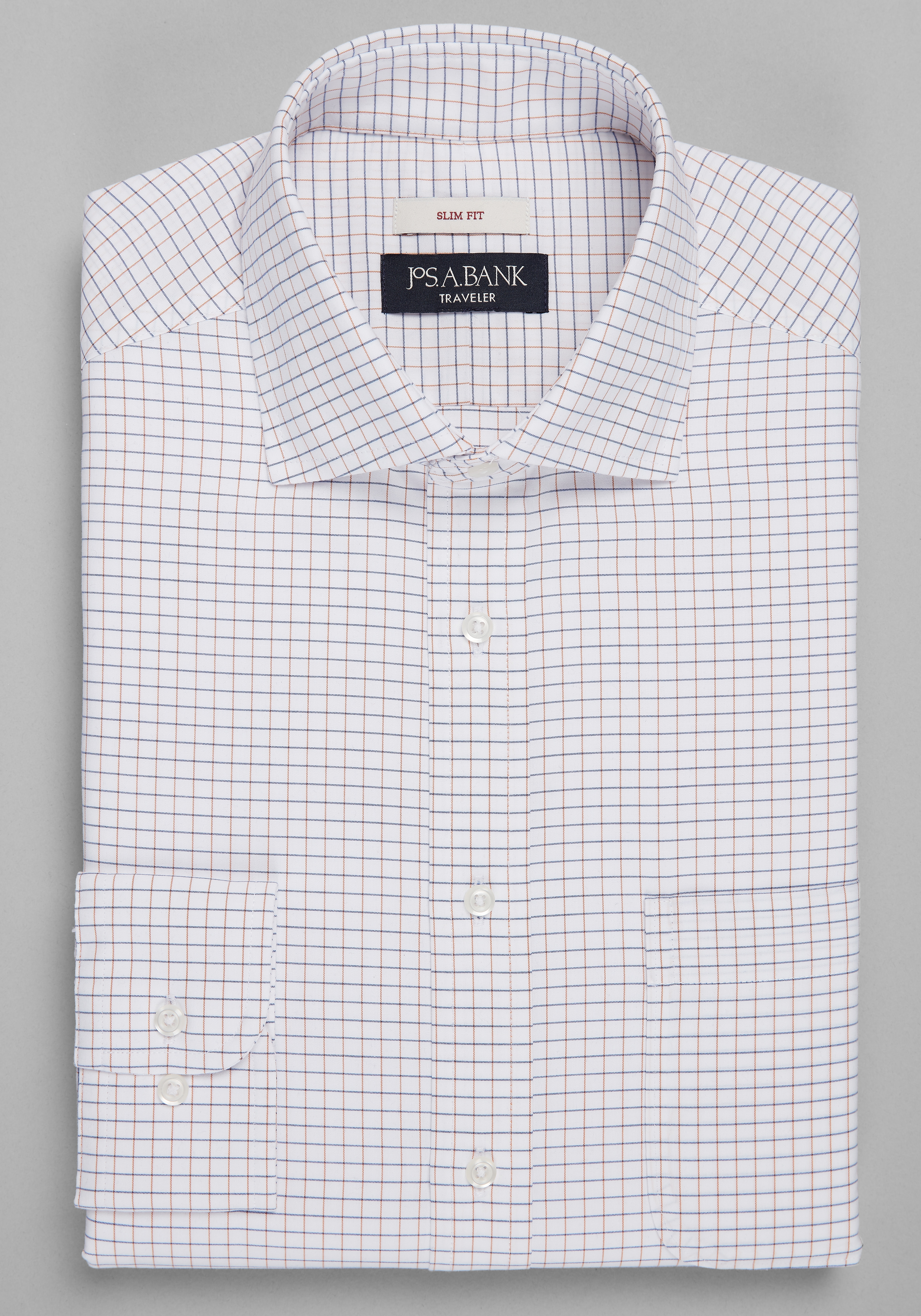 Traveler® Collection Slim Fit Spread Collar Dress Shirt CLEARANCE