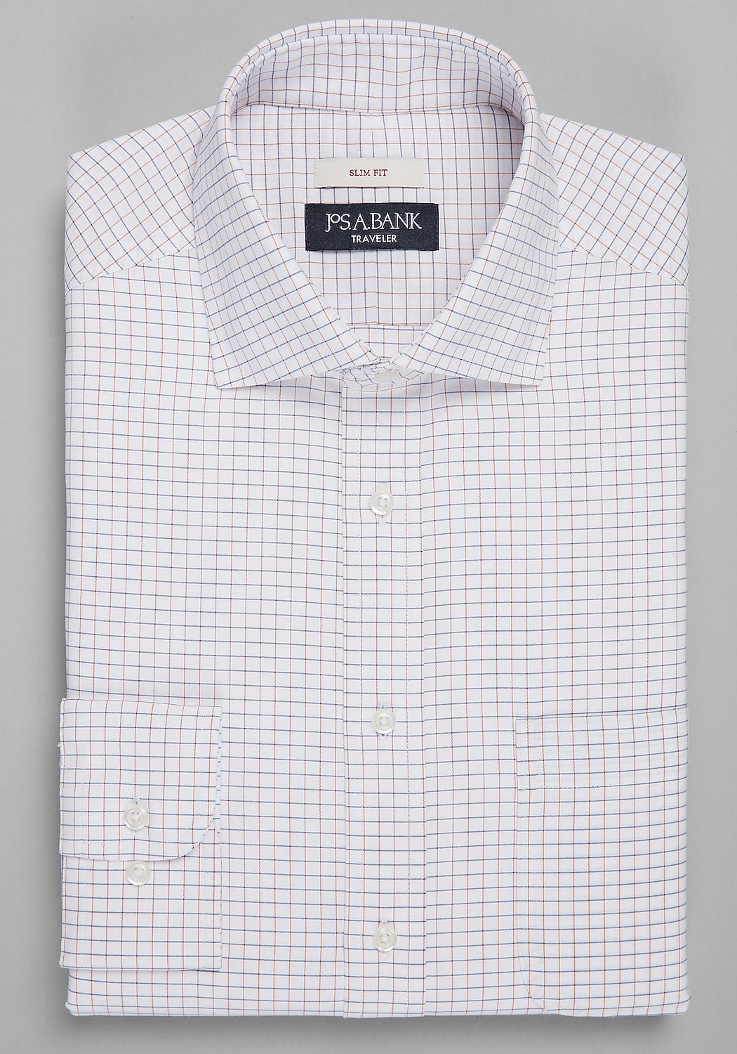 Traveler&reg; Collection Slim Fit Spread Collar Dress Shirt CLEARANCE