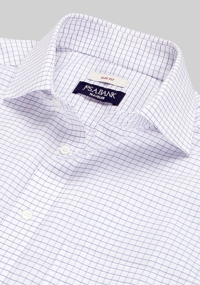 lavender slim fit dress shirt Leeward Dress Shirt