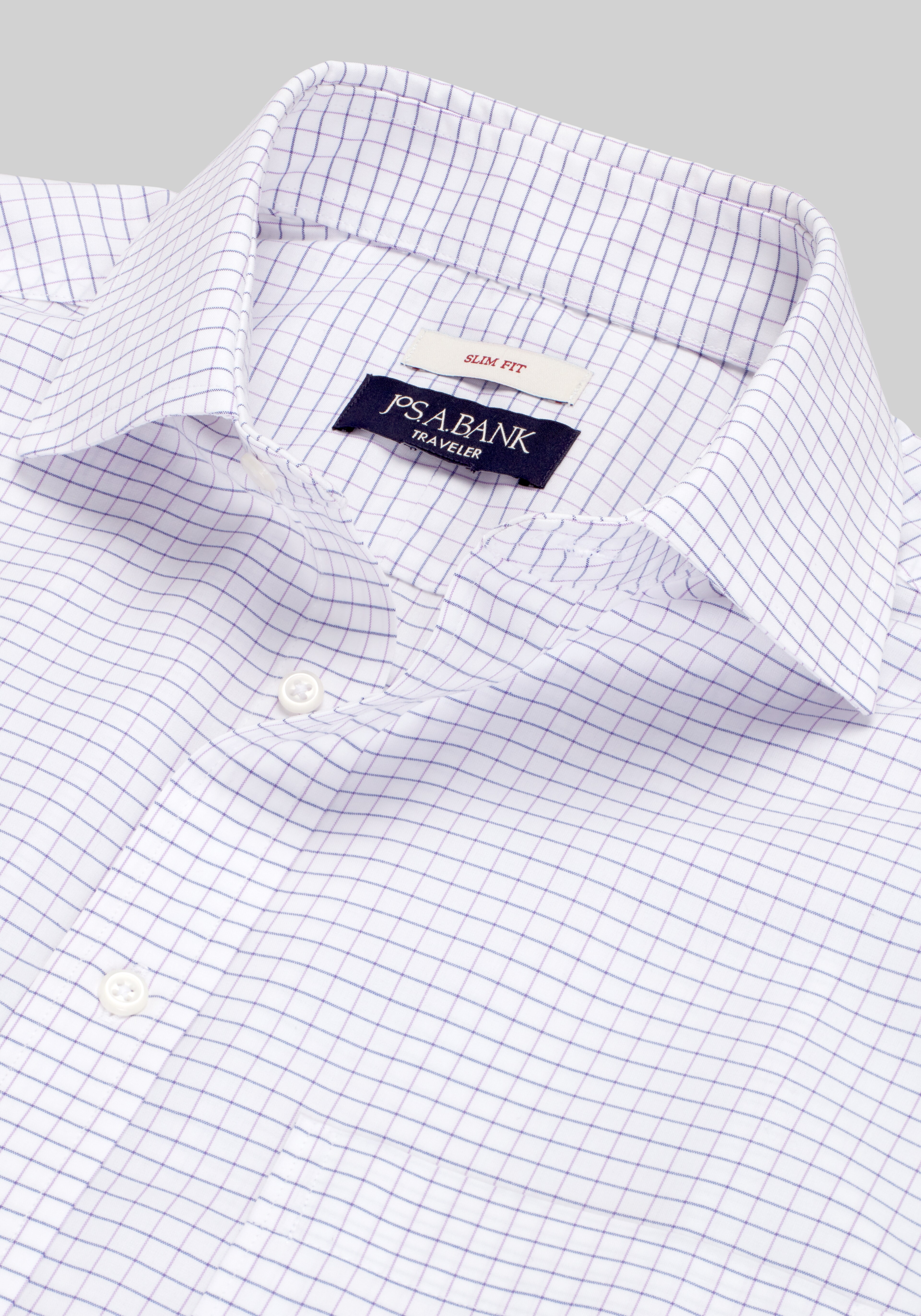 Traveler® Collection Slim Fit Spread Collar Dress Shirt