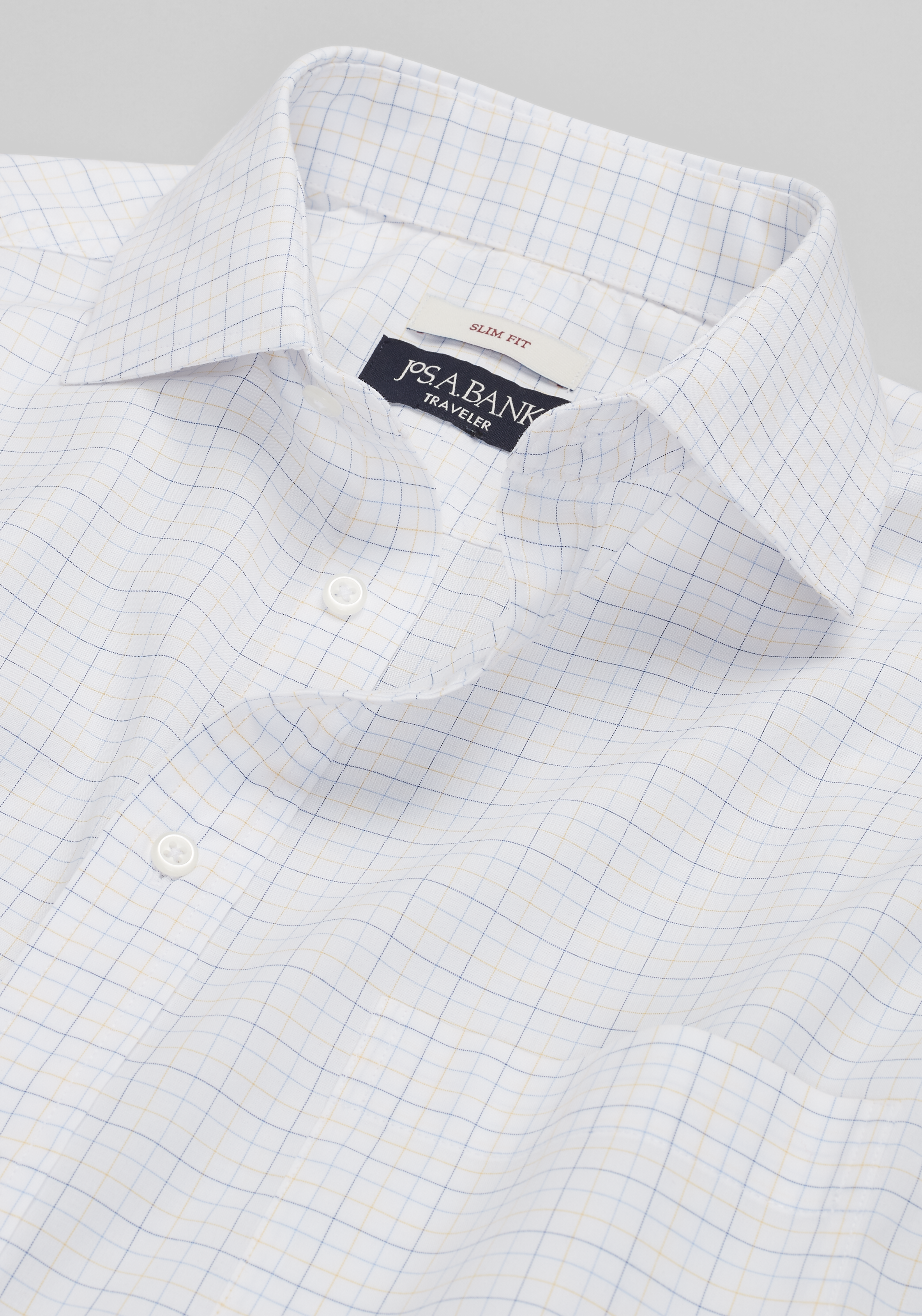 Traveler® Collection Slim Fit Multi Tattersall Dress Shirt