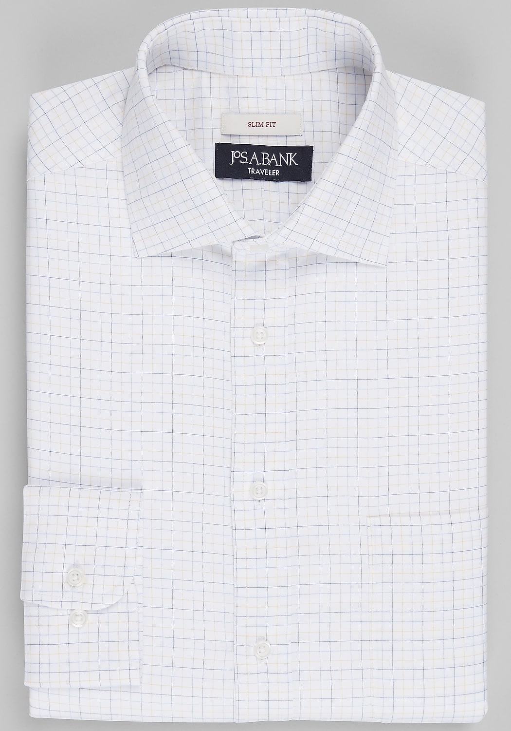 Traveler&reg; Collection Slim Fit Multi Tattersall Dress Shirt