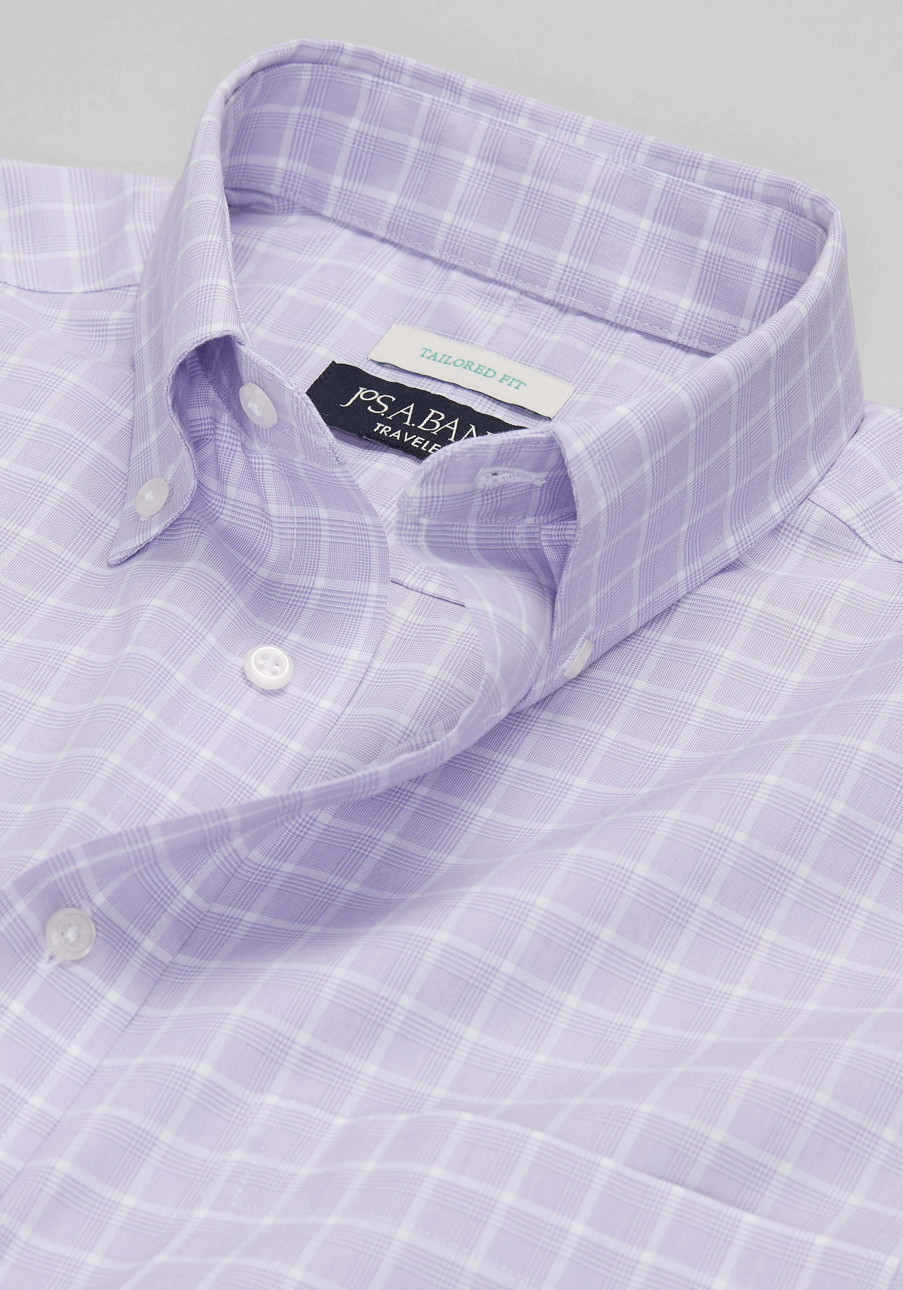 Traveler® Collection Tailored Fit Glenn Plaid Dress Shirt