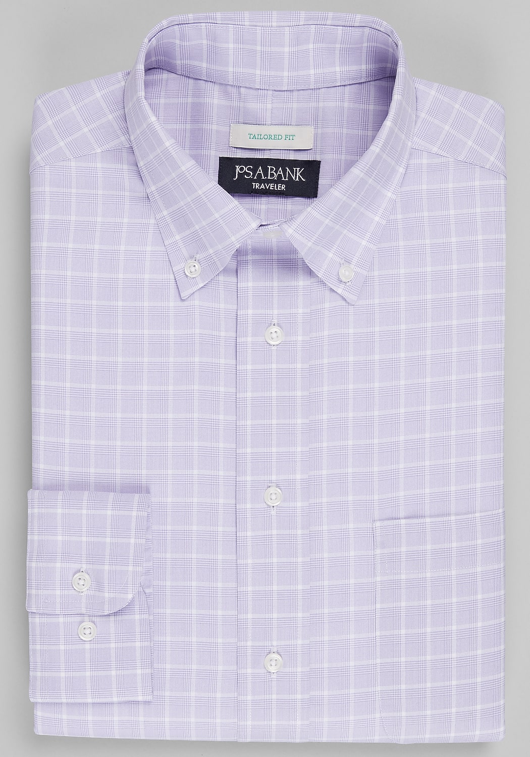 Traveler&reg; Collection Tailored Fit Glenn Plaid Dress Shirt