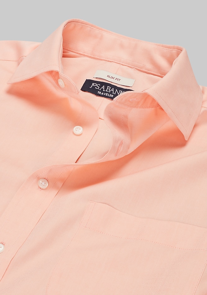 Traveler Collection Slim Fit Spread Collar Dress Shirt - Missionary  Package | Jos A Bank