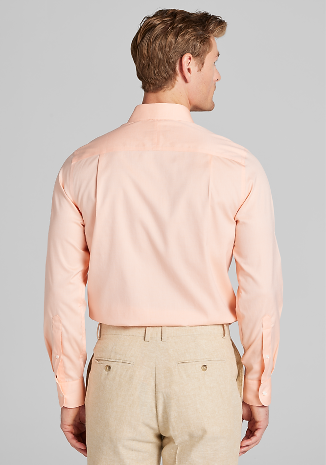 spread collar dress shirt Quattro Flex Dress Shirt with Semi-Spread Collar White 3XL / White