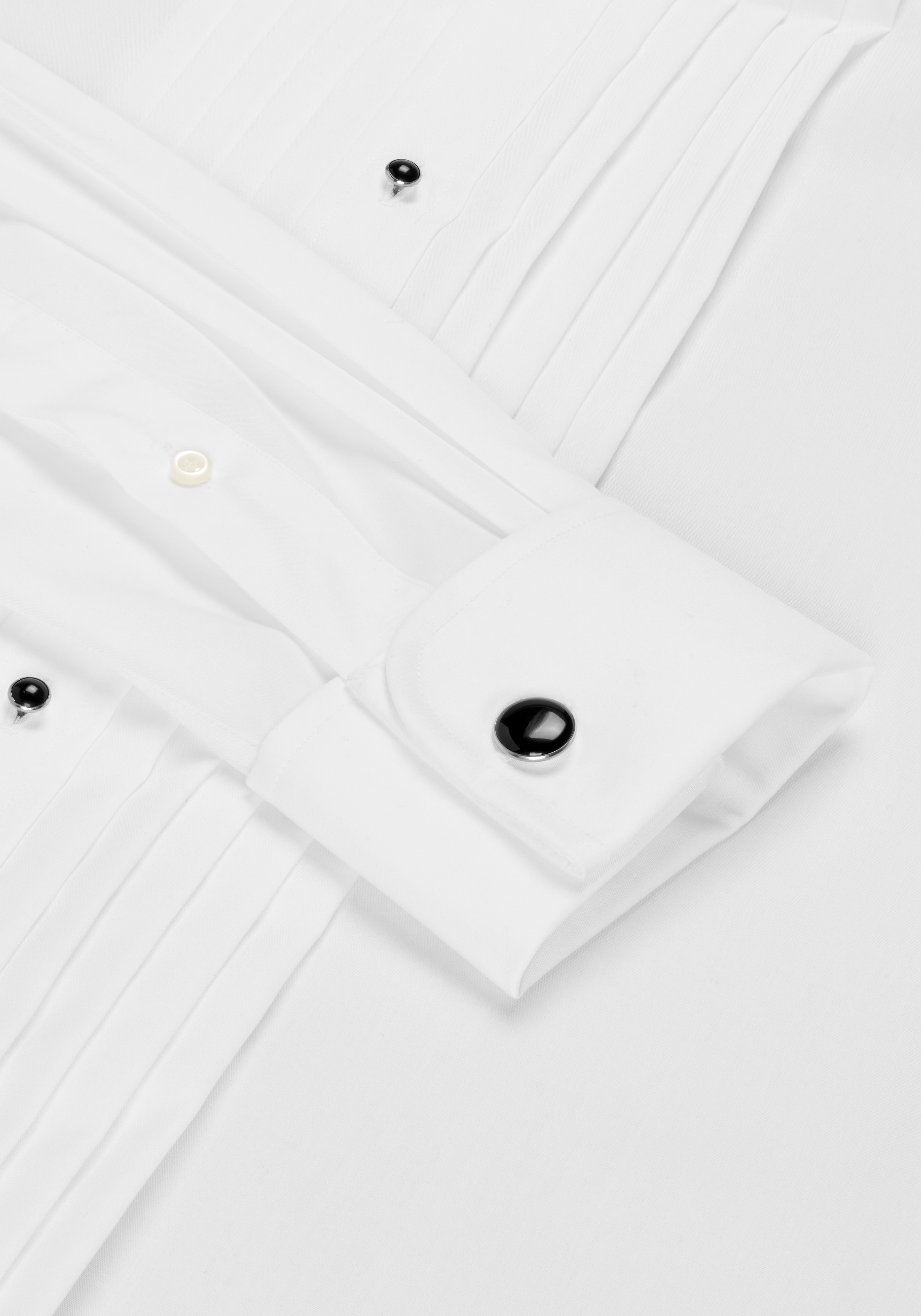 Jos. A. Bank Comfort Stretch Tailored Fit Wing Collar French Cuff Five-Pleat Formal Dress Shirt