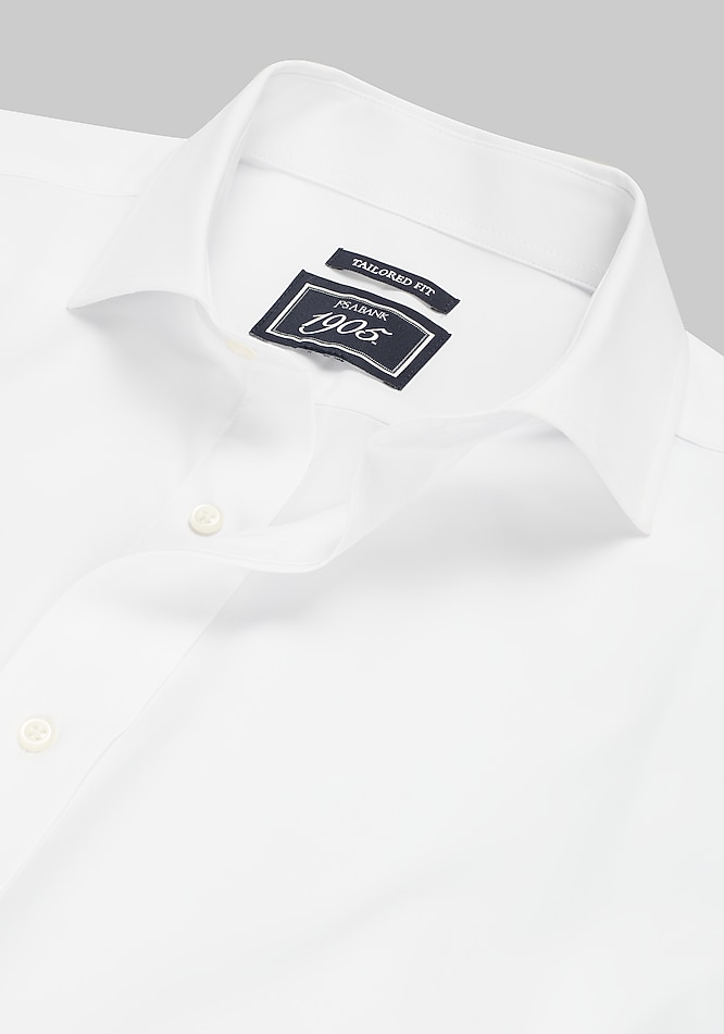 1905 Collection Tailored Fit Solid 4-Way Stretch Dress Shirt - 1905 Dress  Shirts | Jos A Bank