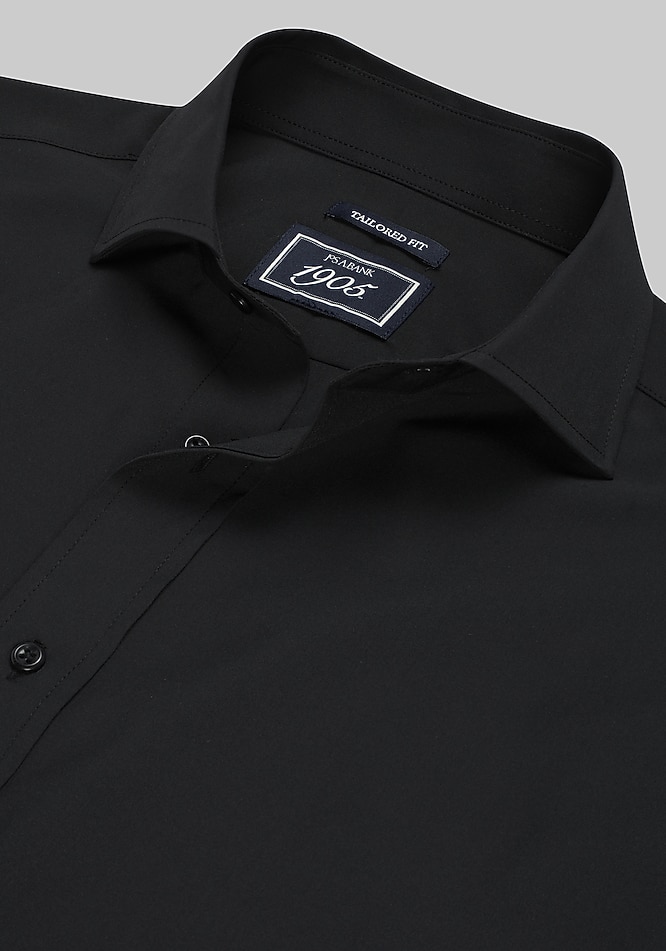 1905 Collection Tailored Fit Solid 4-Way Stretch Dress Shirt - Mens  Clothing Online Exclusives | Jos A Bank