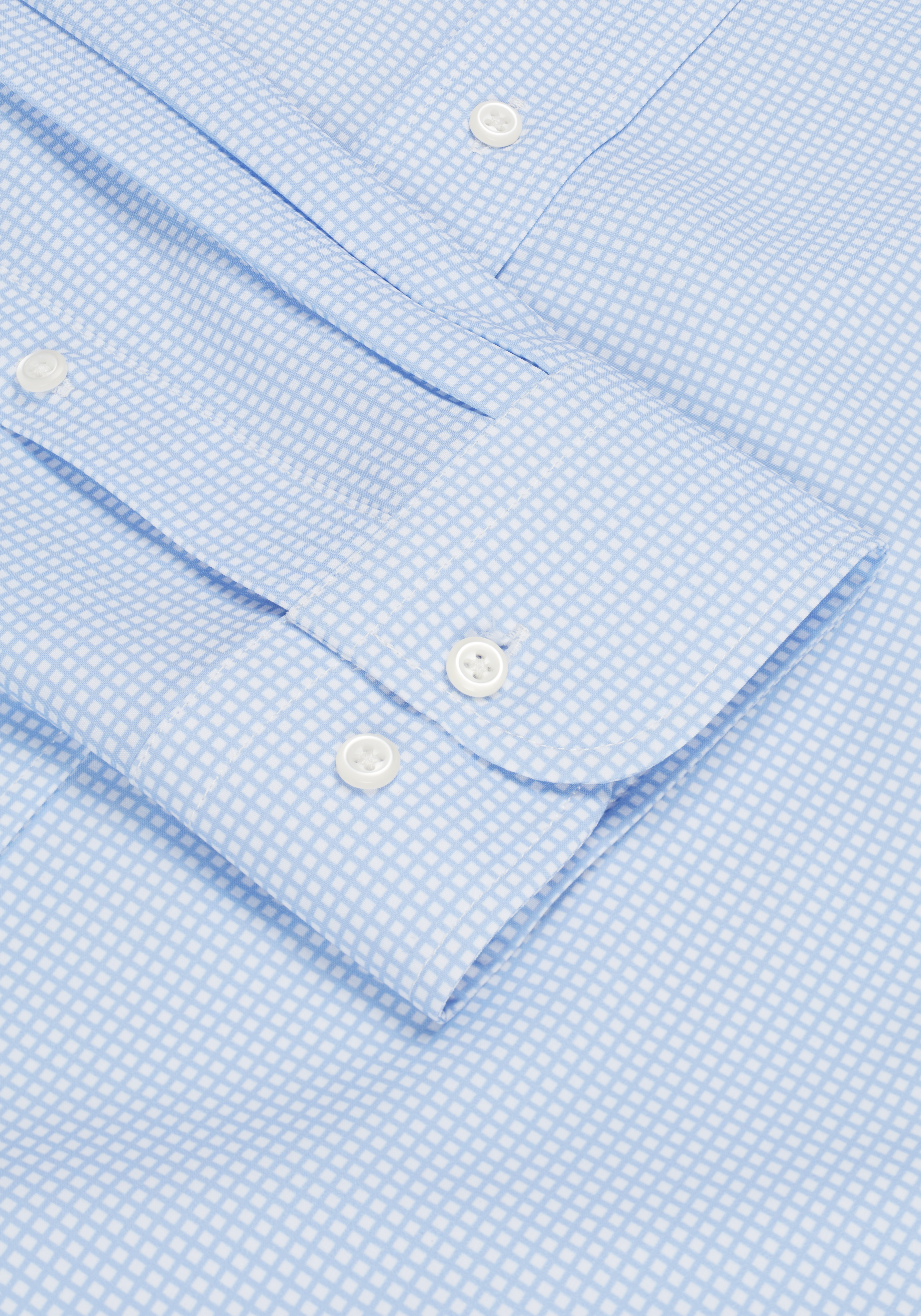 1905 Collection Tailored Fit Check 4-Way Stretch Dress Shirt