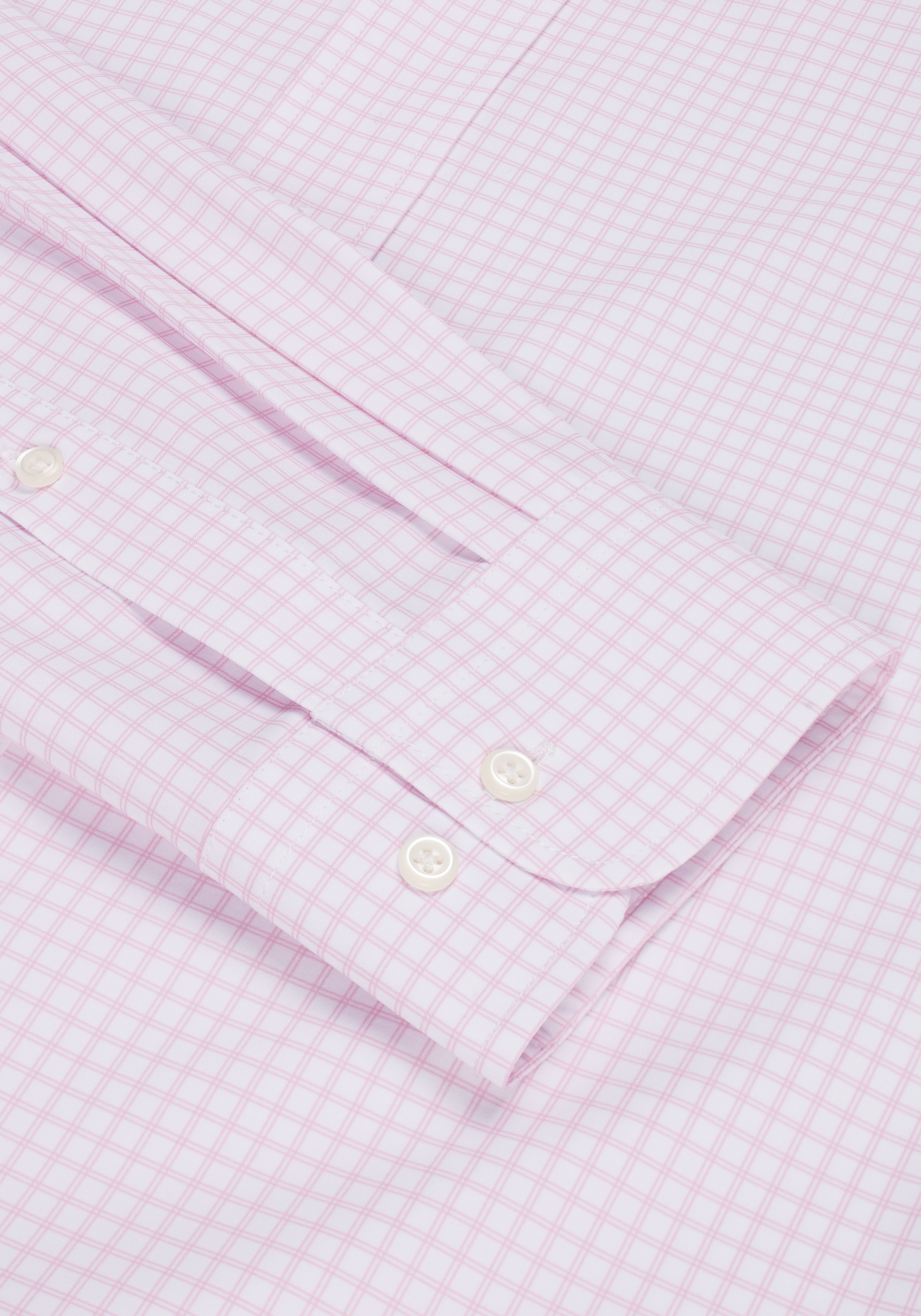 1905 Collection Tailored Fit Check 4-Way Stretch Dress Shirt CLEARANCE
