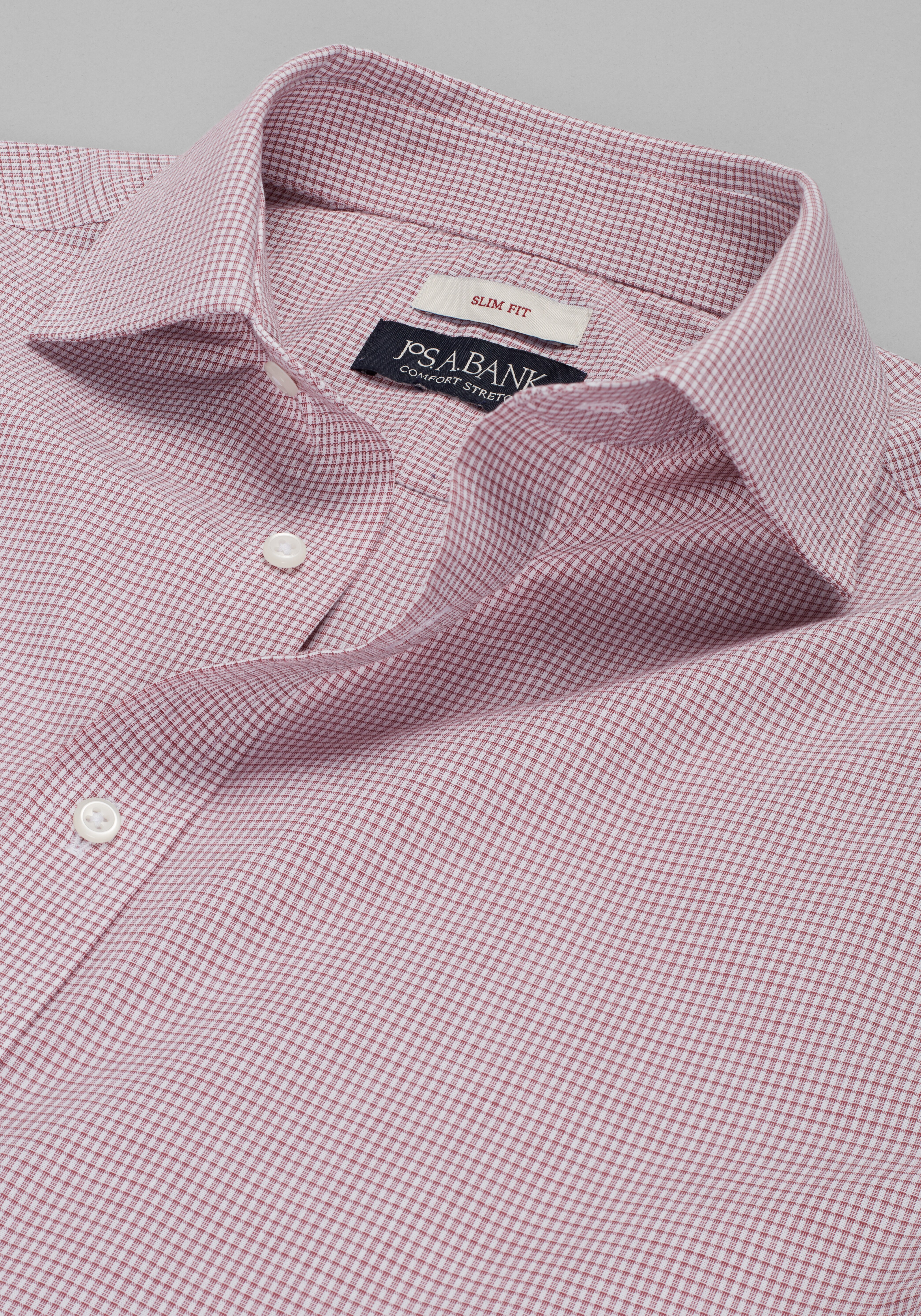 Jos. A. Bank Slim Fit Tiny Grid Dress Shirt