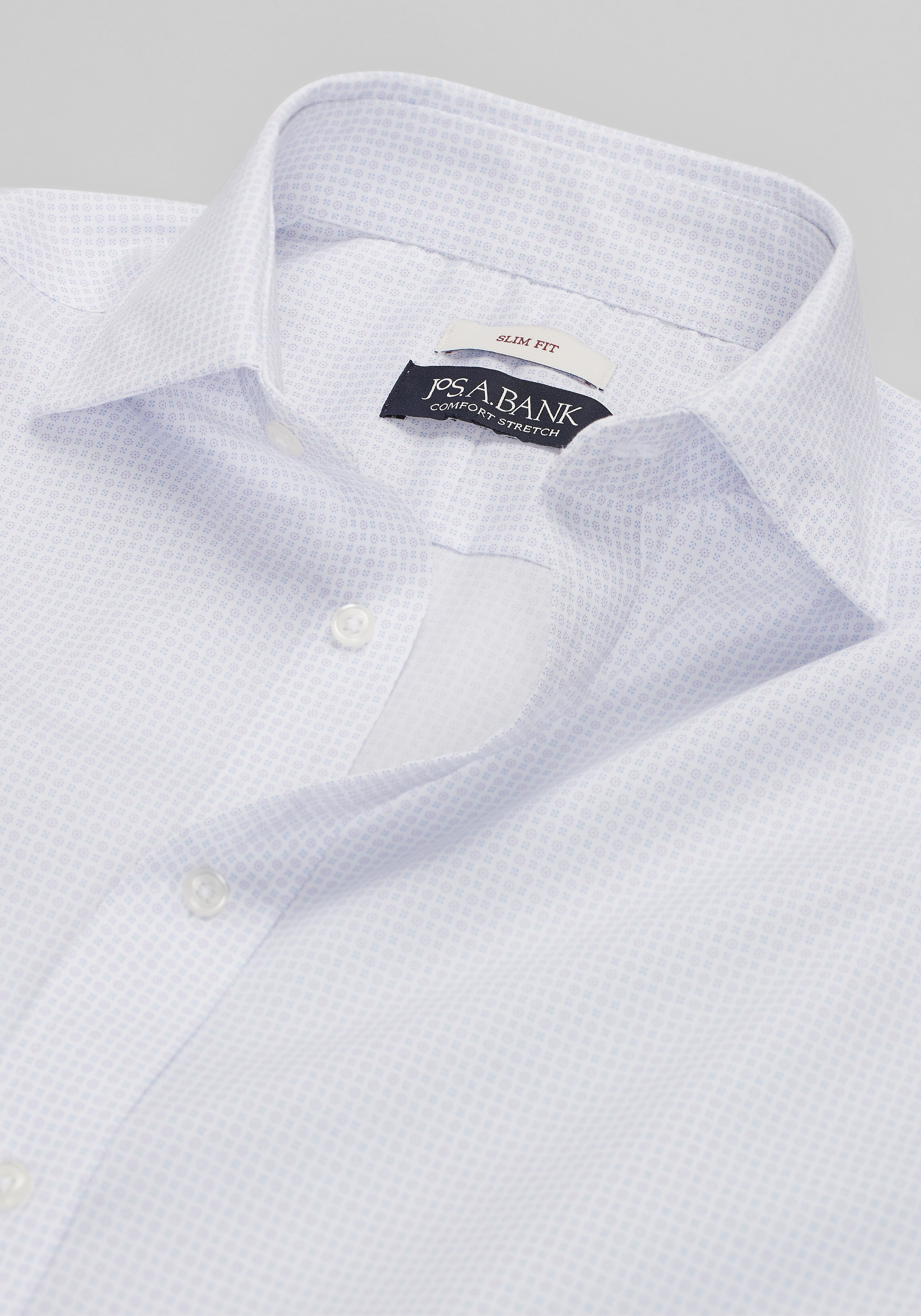 Jos. A. Bank Slim Fit Checkers Print Dress Shirt