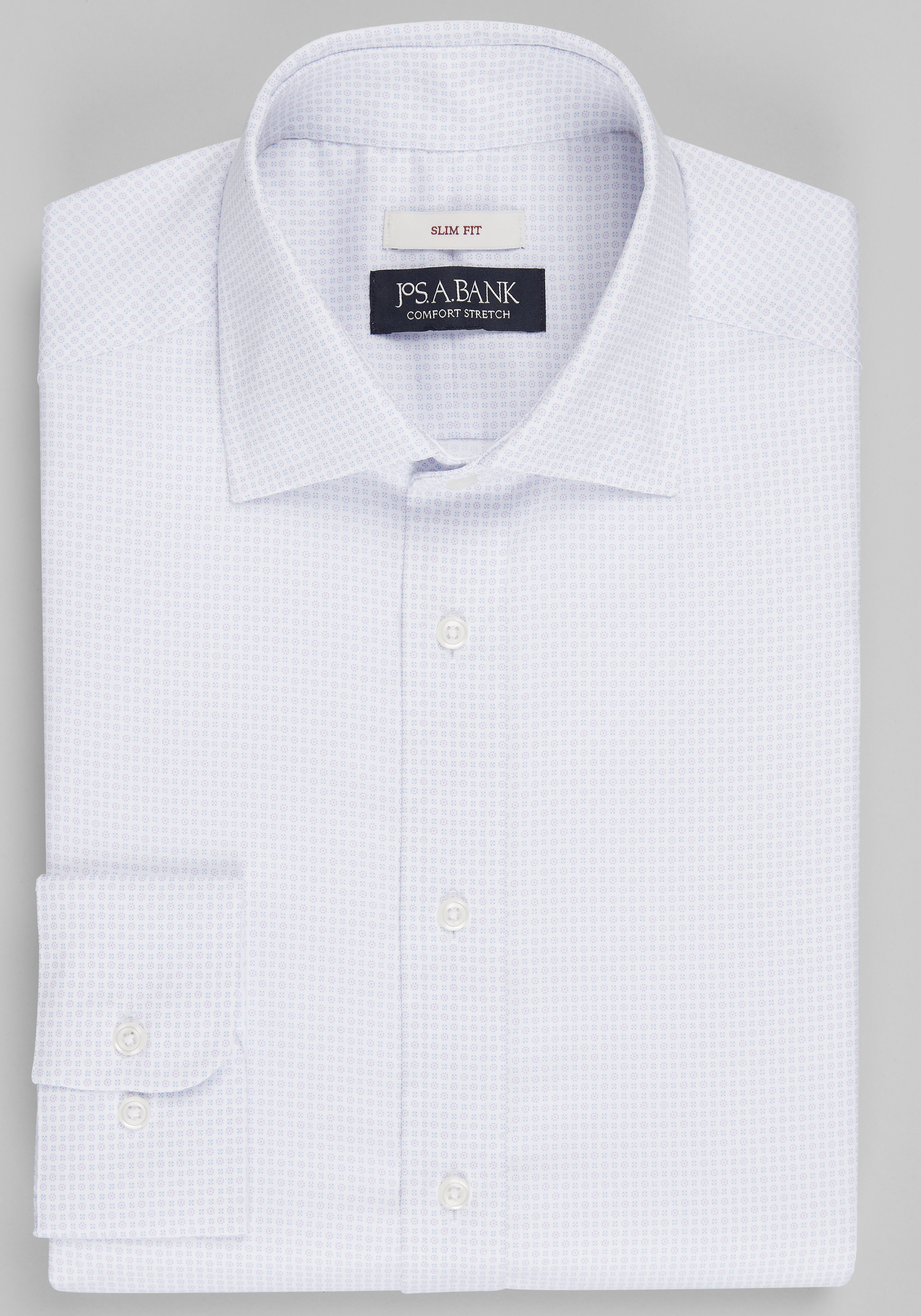 Men's Dress Shirts, Jos. A. Bank Slim Fit Checkers Print Dress Shirt - Jos A Bank