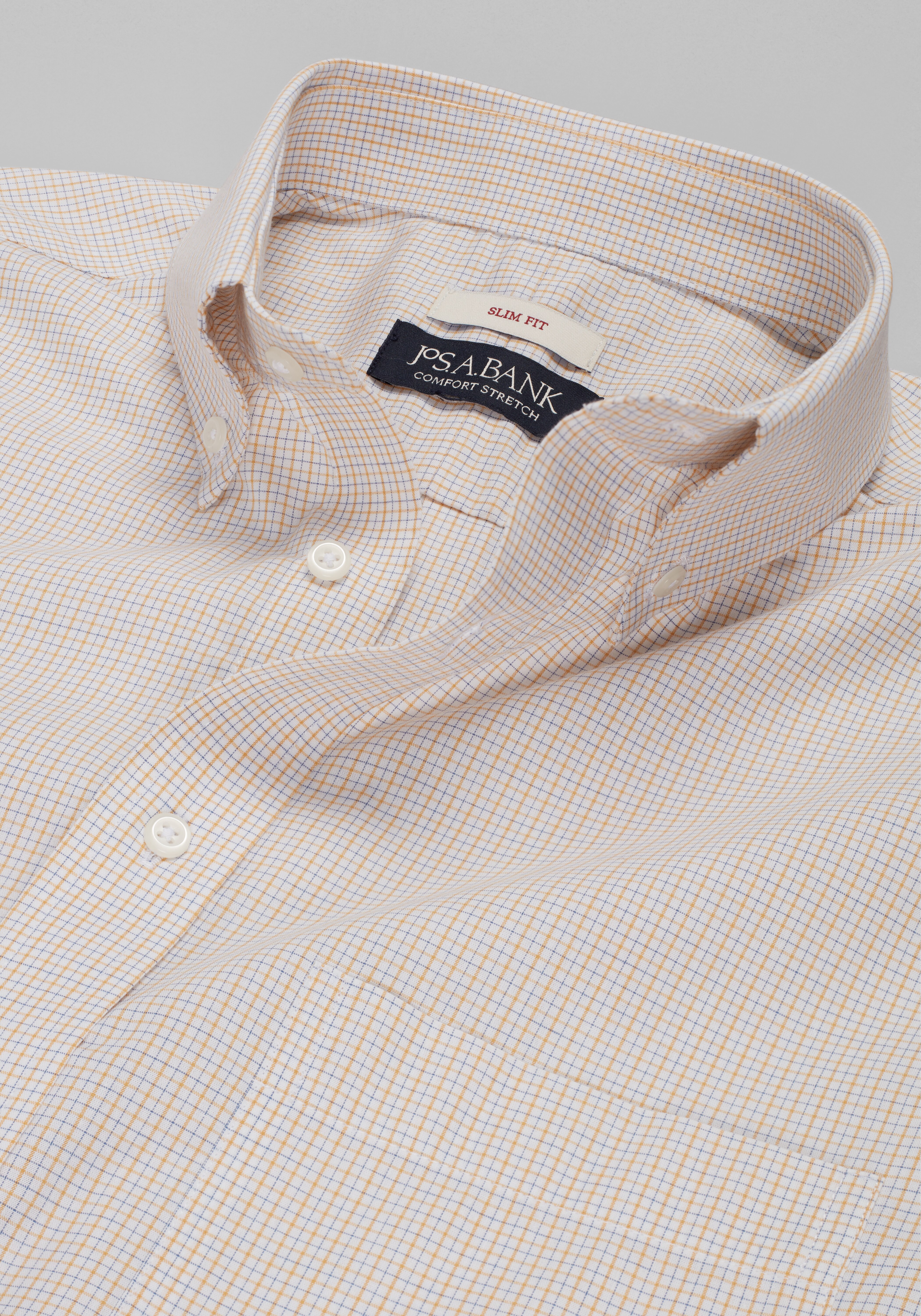 Jos. A. Bank Slim Fit Small Grid Dress Shirt CLEARANCE