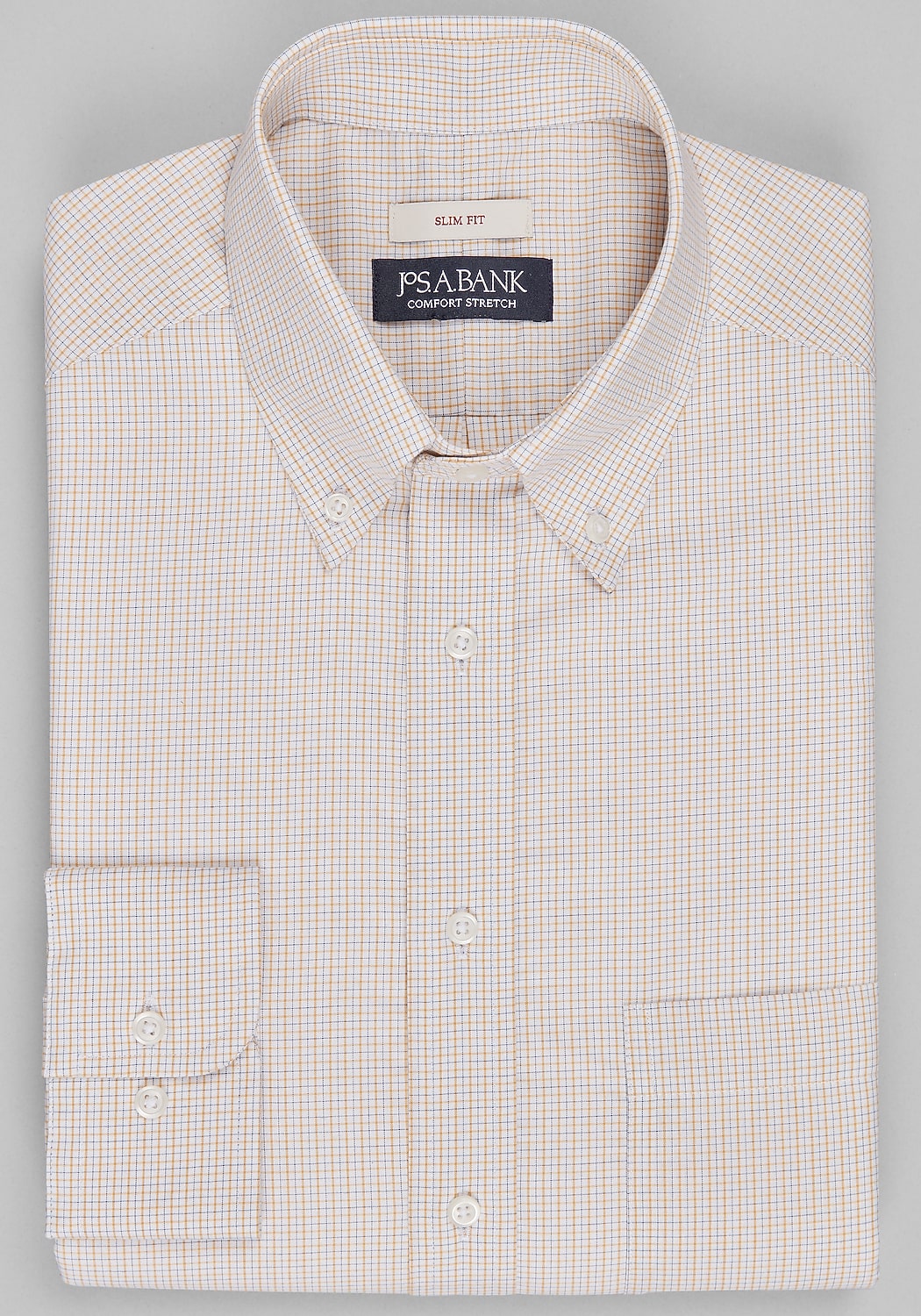 Jos. A. Bank Slim Fit Small Grid Dress Shirt