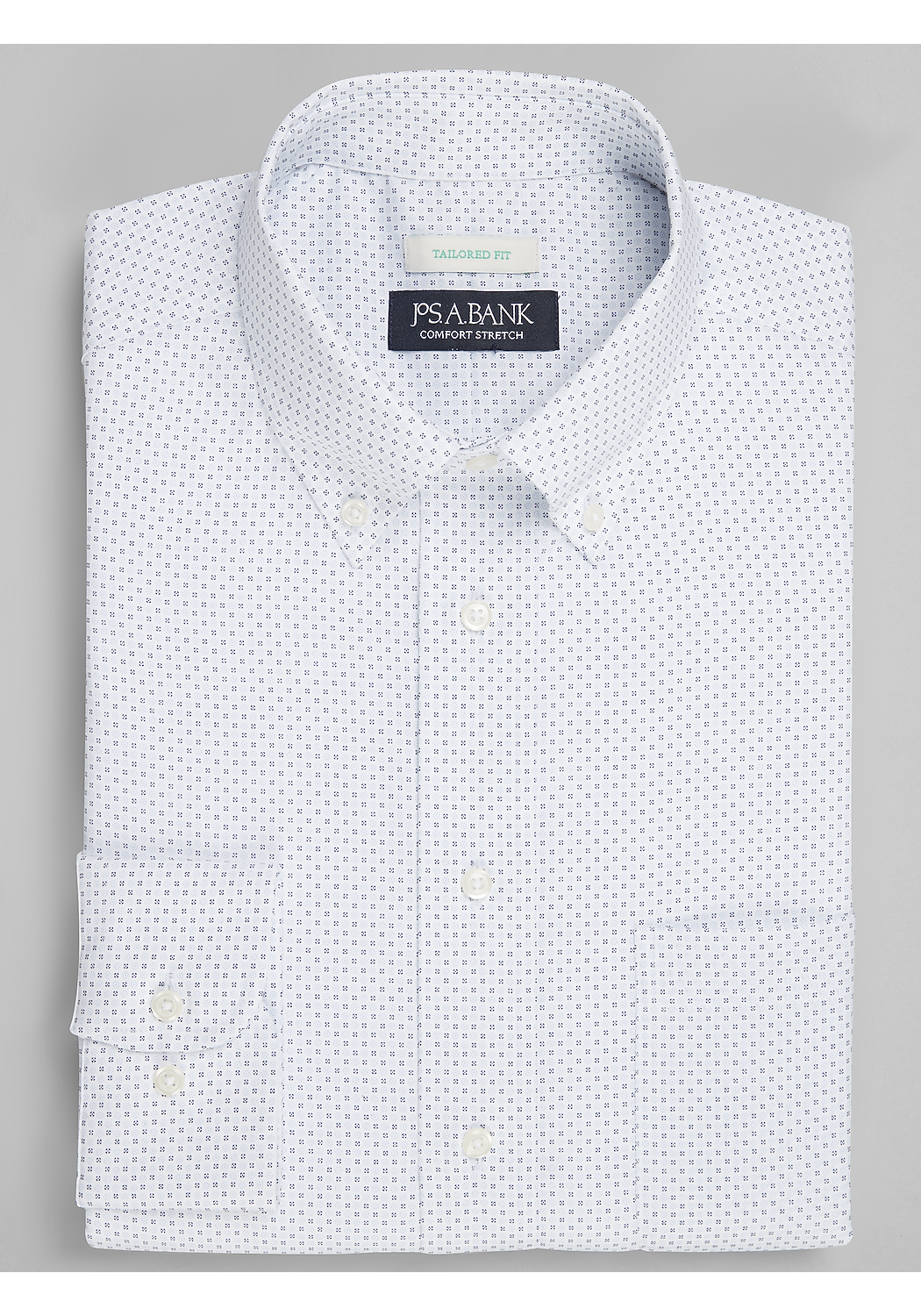 Jos. A. Bank Tailored Fit Button-Down Collar Check Dress Shirt