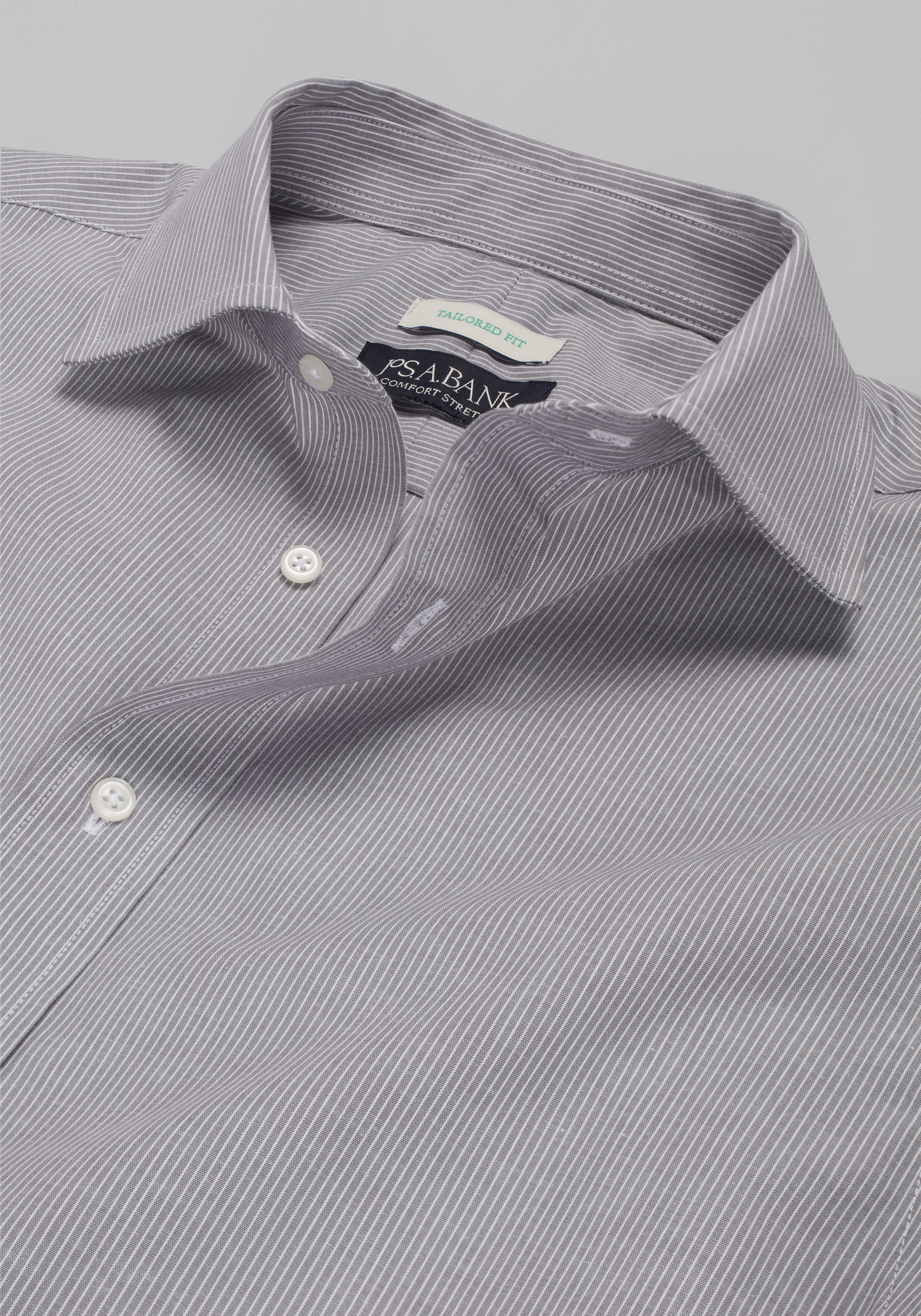 Jos. A. Bank Tailored Fit Fine Stripe Dress Shirt