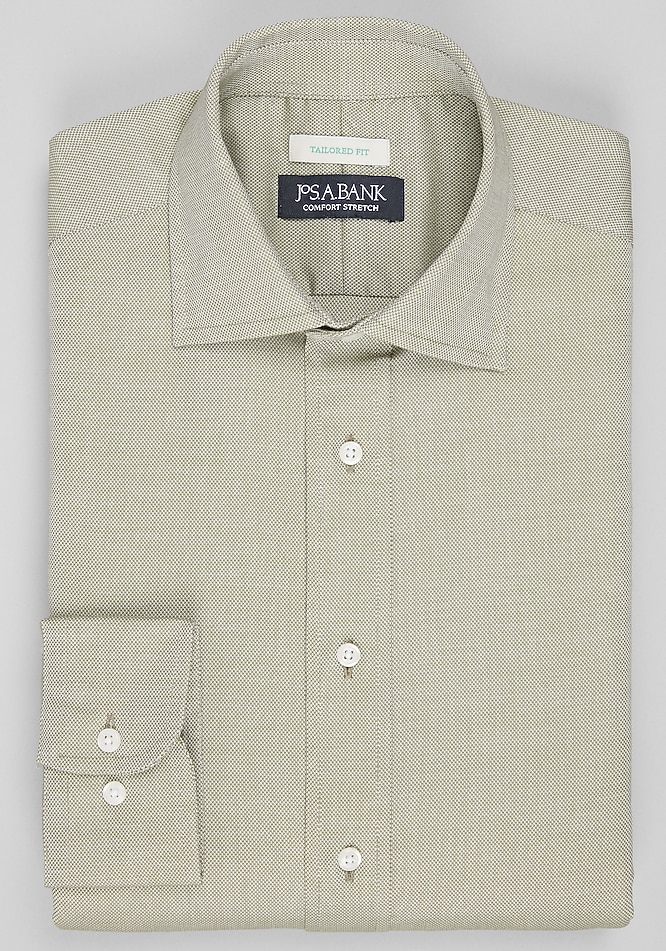 beige dress shirts Beige Floral Silk Dress Shirt L main image 1