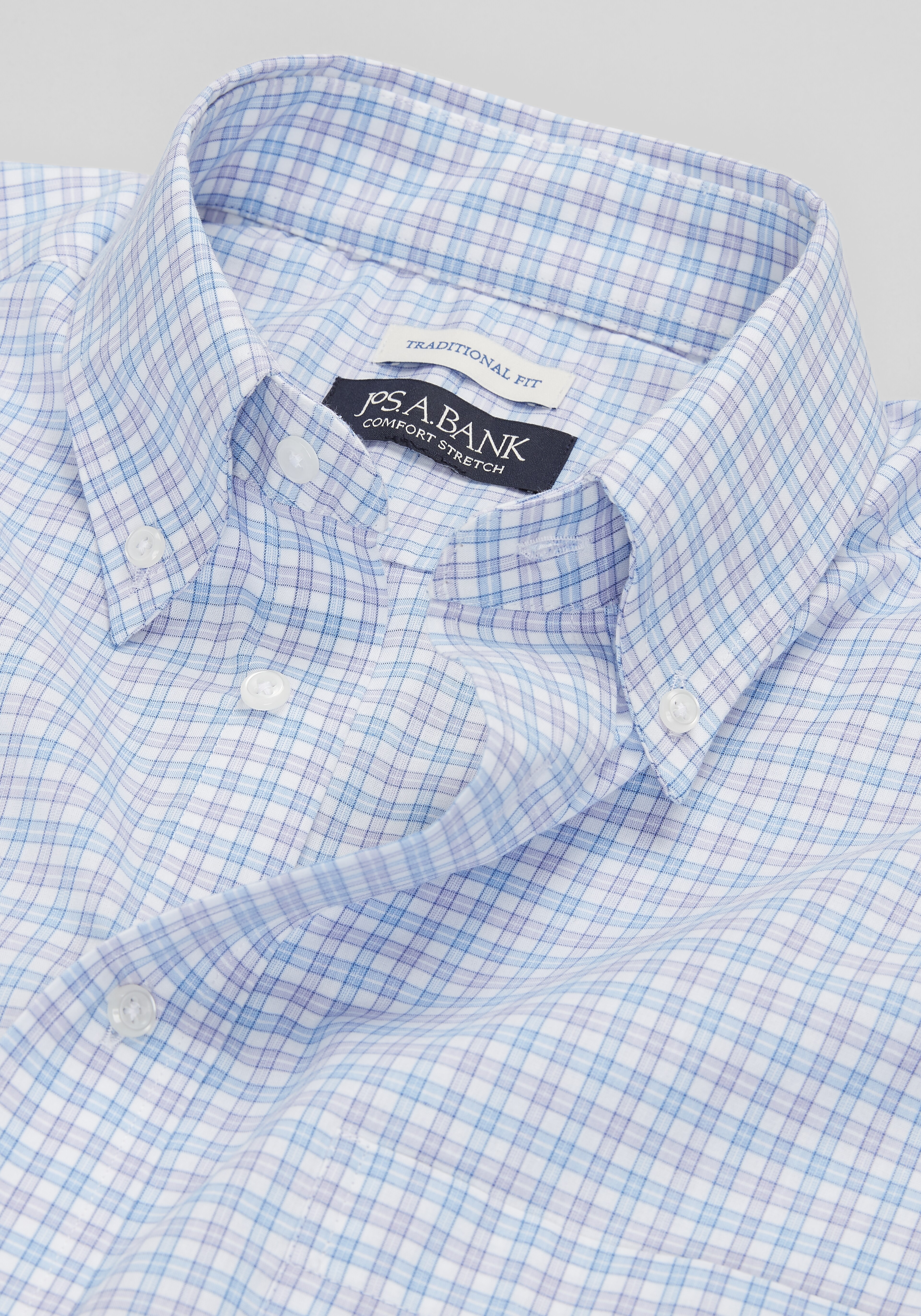 Jos. A. Bank Traditional Fit Check Dress Shirt CLEARANCE