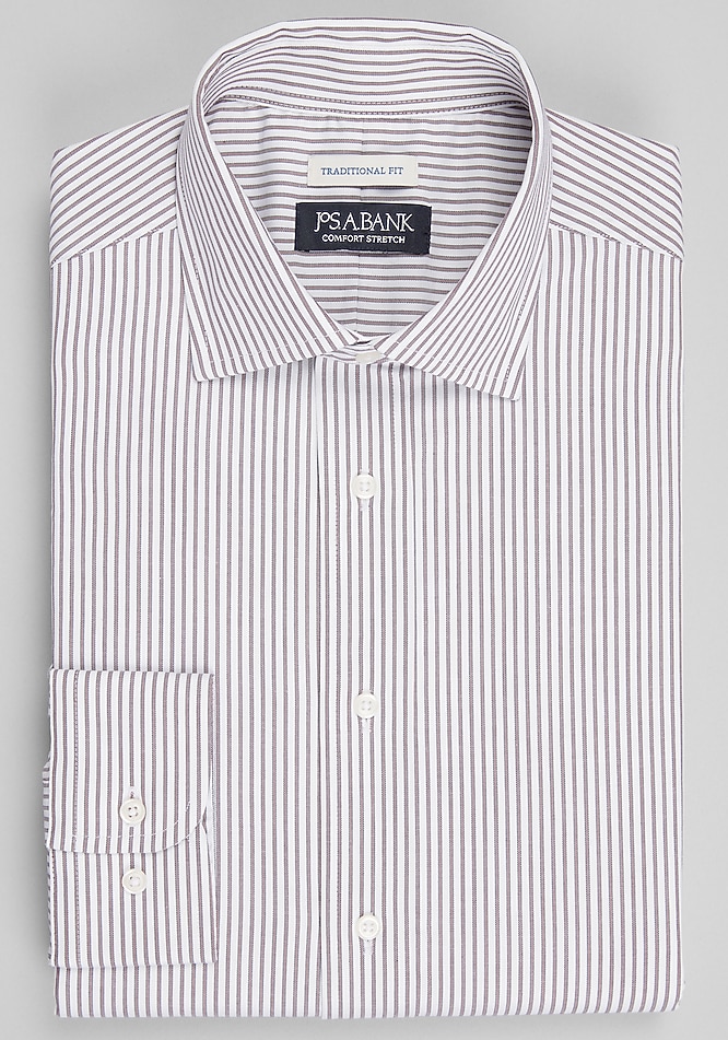 Jos A. Bank Traditional Fit Spread Collar Bengal Stripe Dress Shirt  CLEARANCE - All Clearance | Jos A Bank