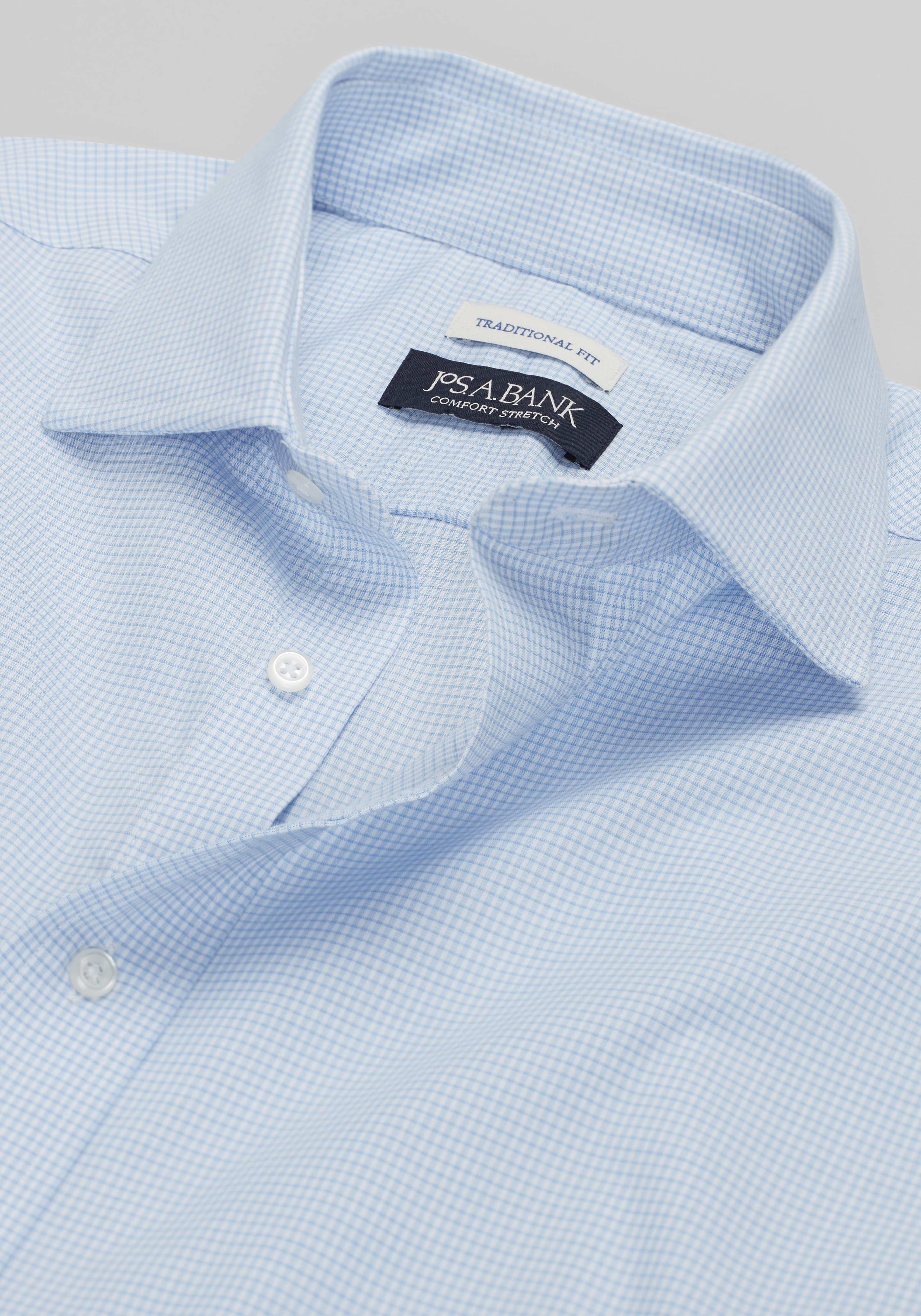 Jos. A. Bank Traditional Fit Tiny Grid Dress Shirt