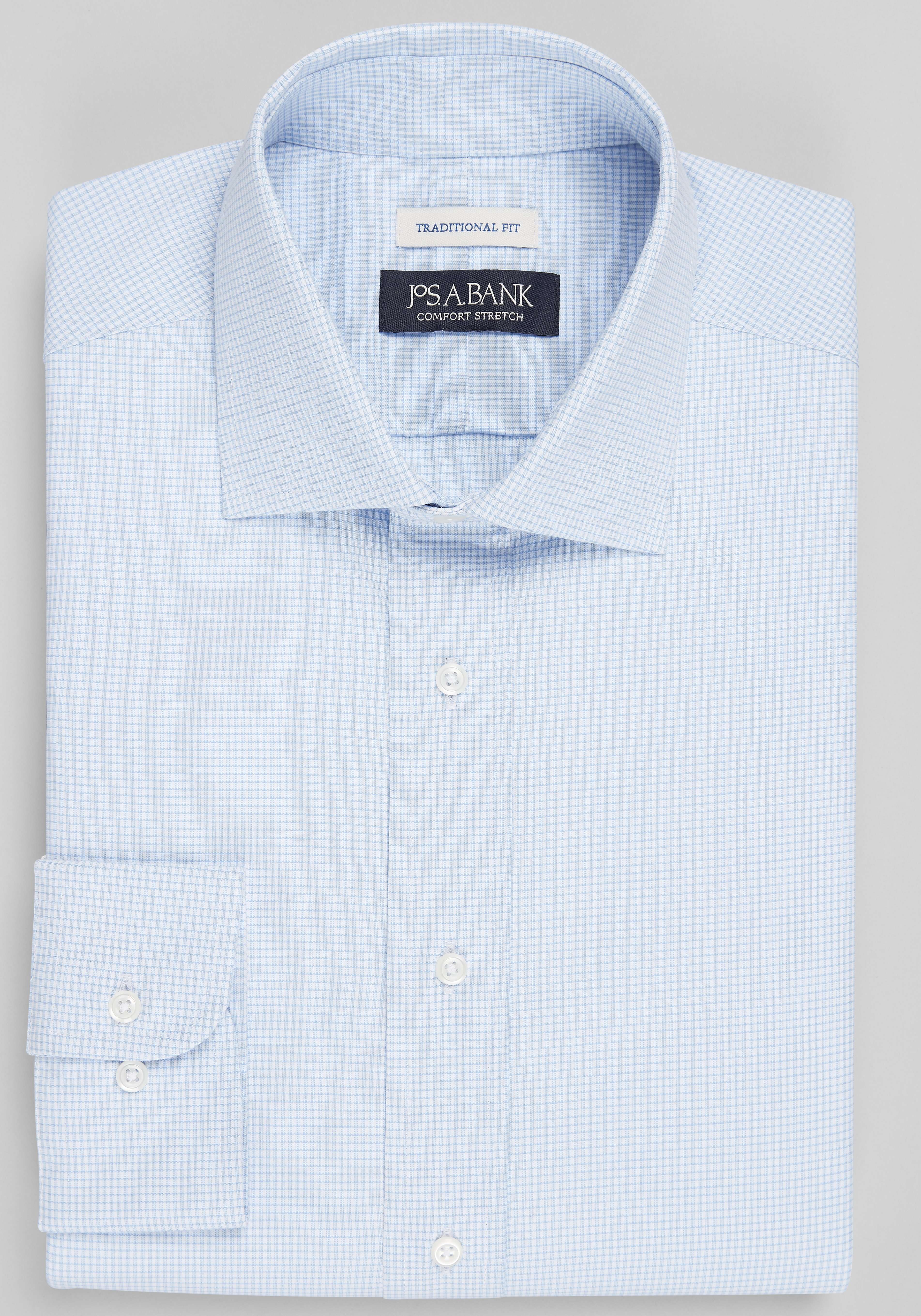 Men's Dress Shirts, Jos. A. Bank Traditional Fit Tiny Grid Dress Shirt - Jos A Bank