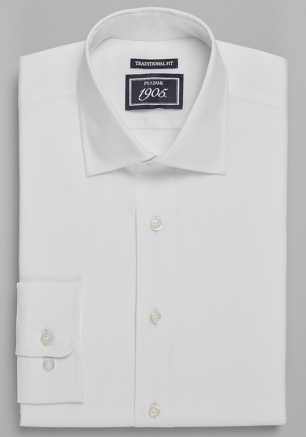 1905 Collection Traditional Fit Solid Dress Shirt