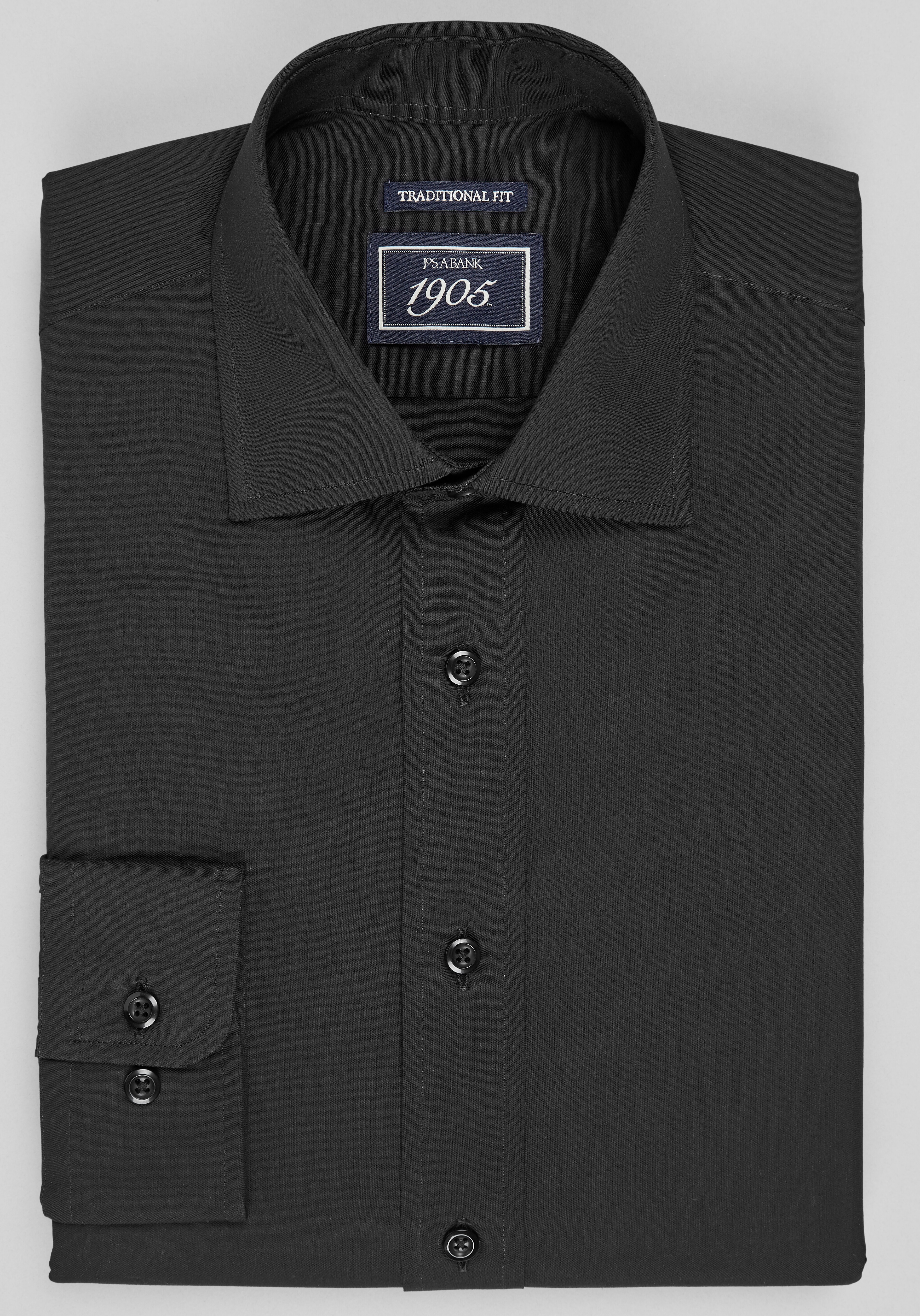 1905 Collection Traditional Fit Solid Dress Shirt