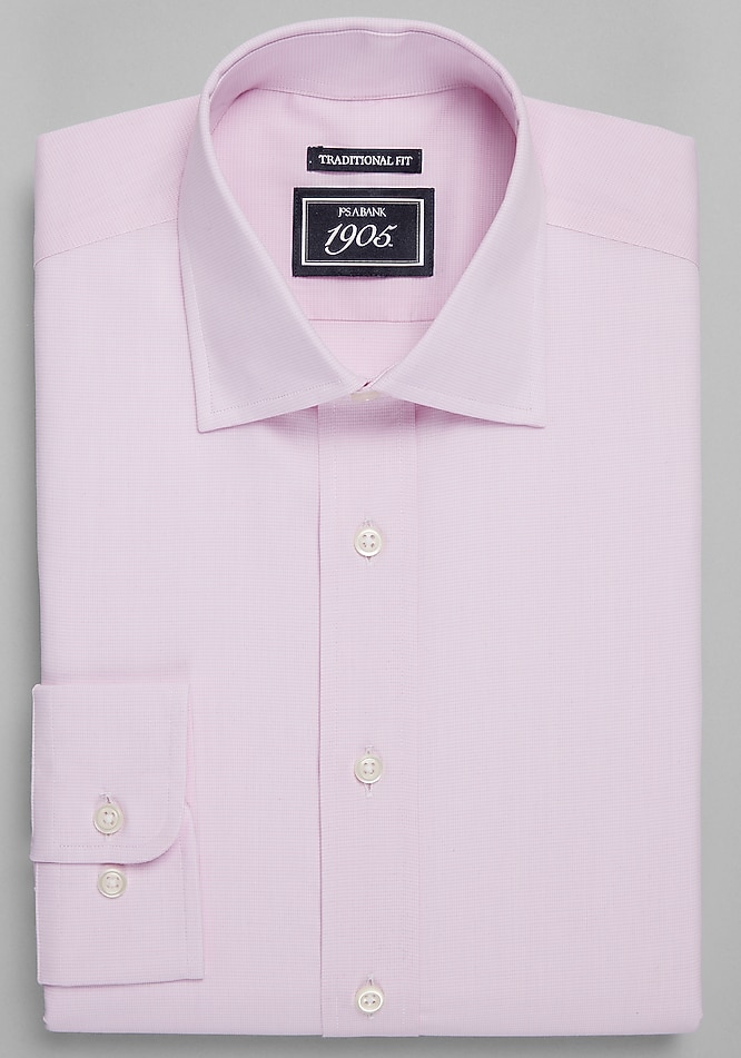 1905 Traditional Fit Micro Houndstooth Dress Shirt - Mens Clothing Online  Exclusives | Jos A Bank