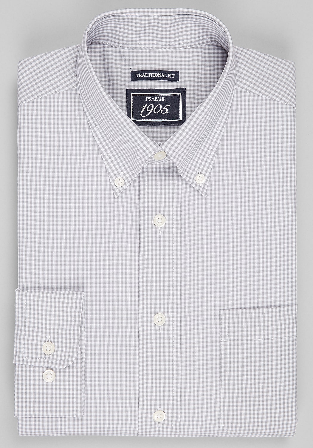 1905 Collection Traditional Fit Gingham Dress Shirt