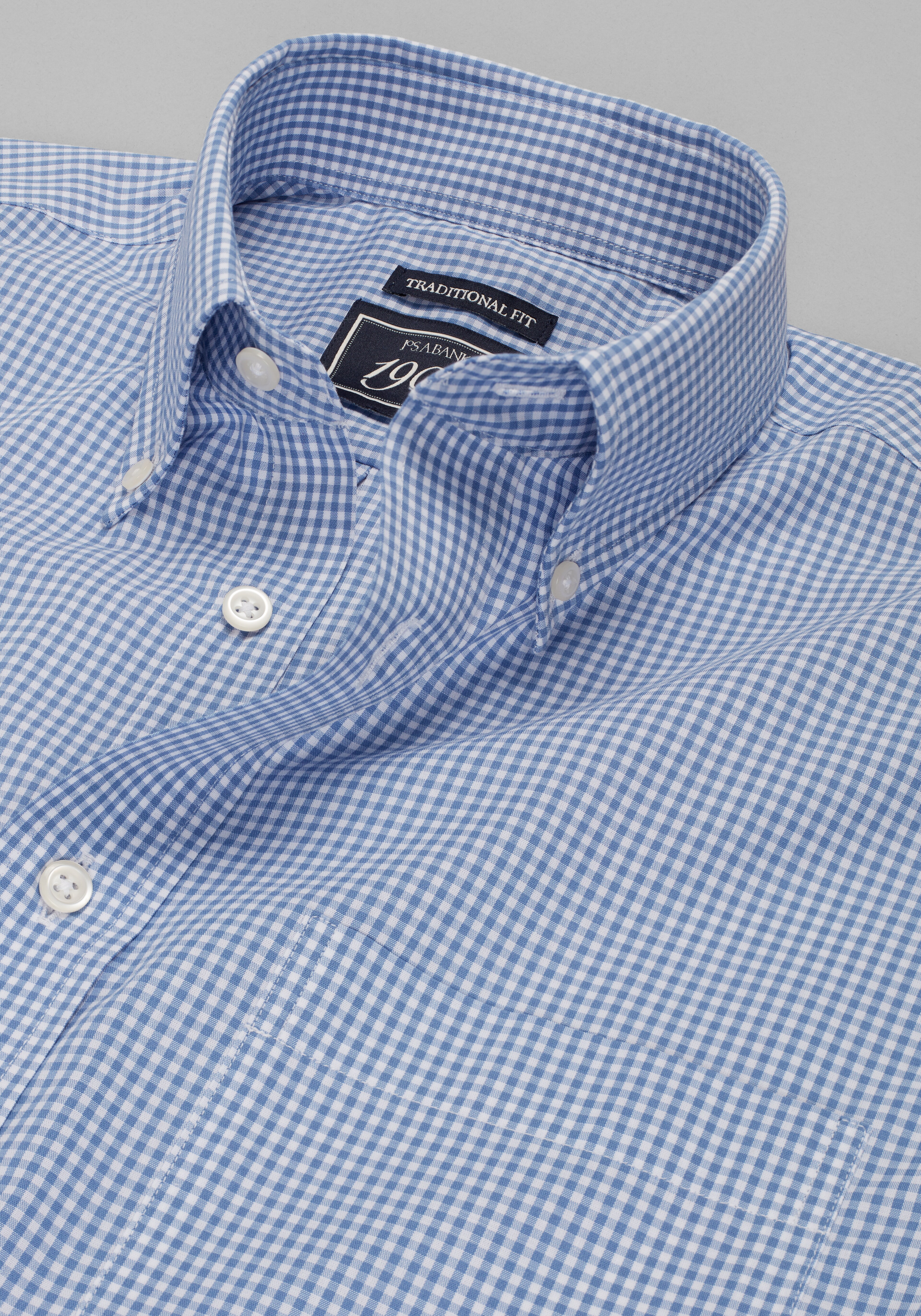 1905 Collection Traditional Fit Gingham Dress Shirt
