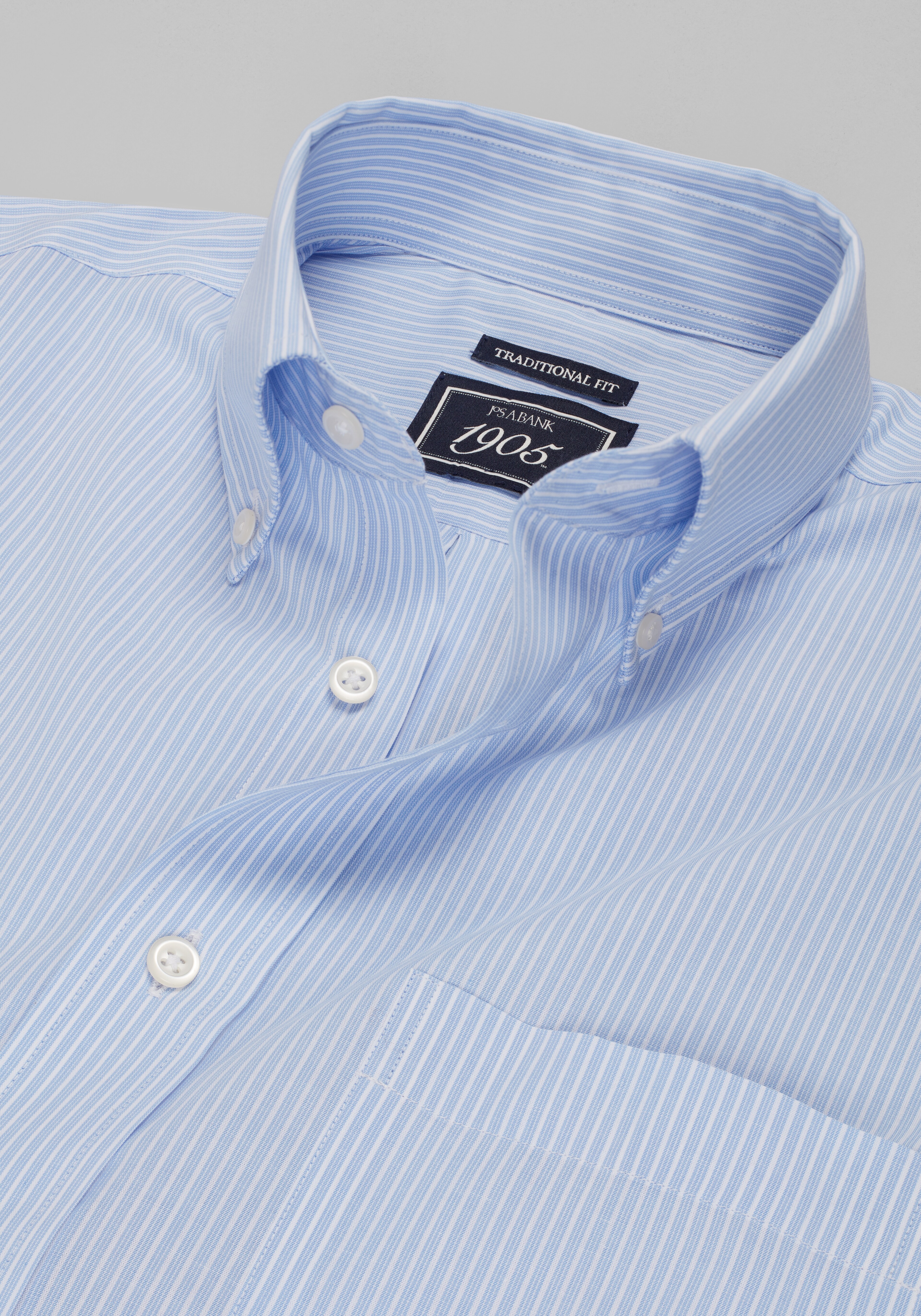 1905 Collection Traditional Fit Stripe Dress Shirt