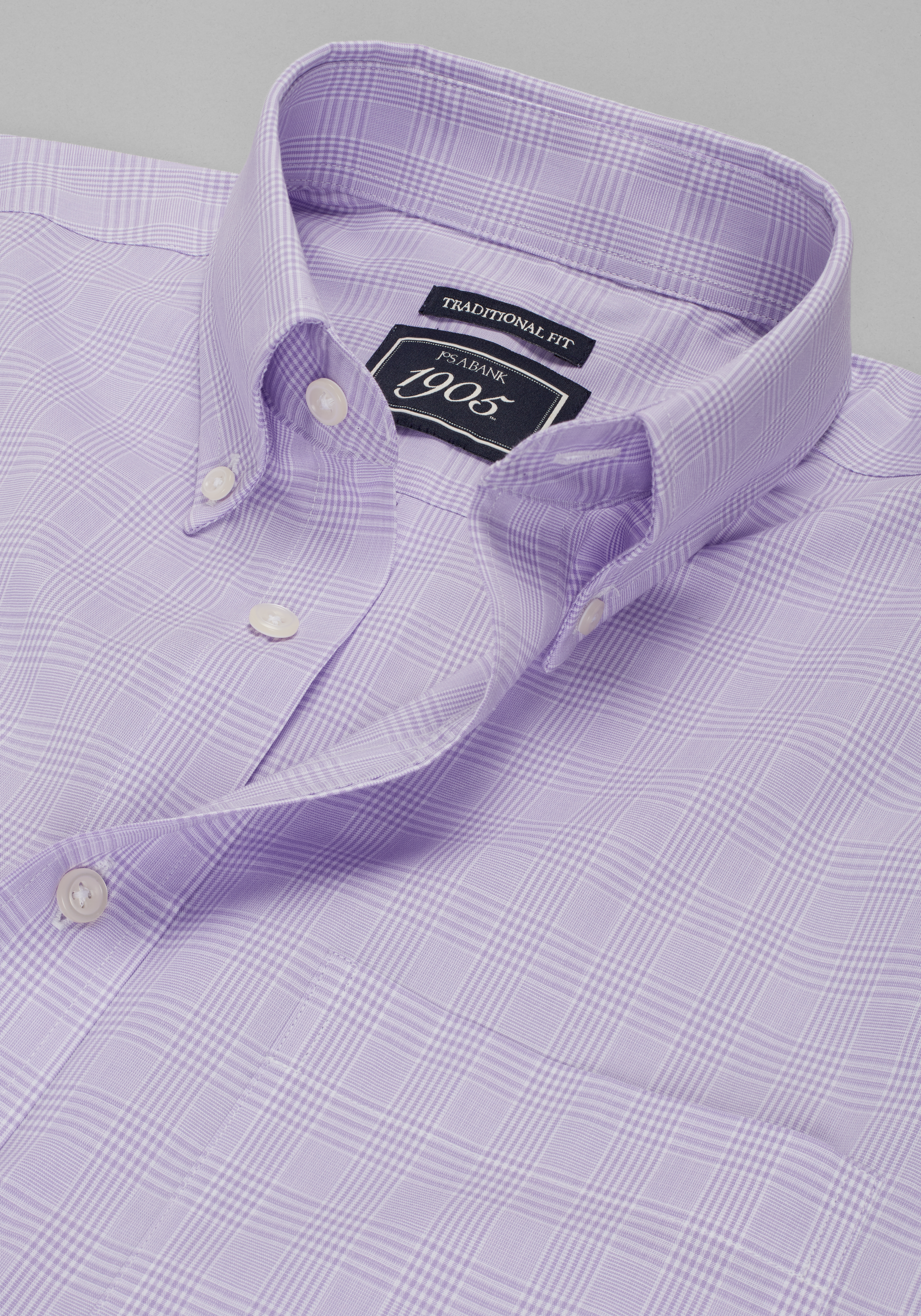 1905 Collection Traditional Fit Medium Check Dress shirt