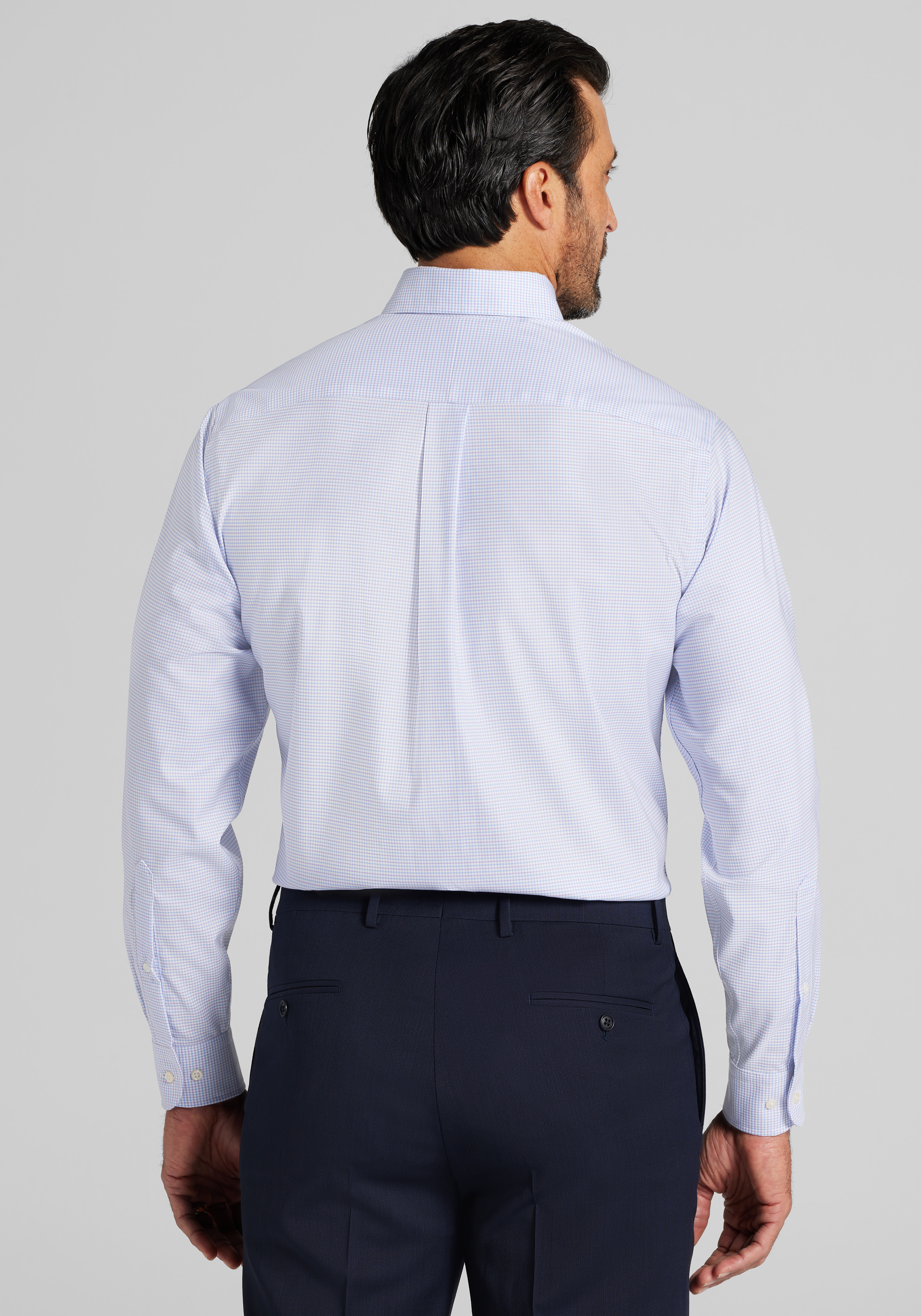 Jos. A. Bank Tailored Fit Check Comfort Stretch Dress Shirt