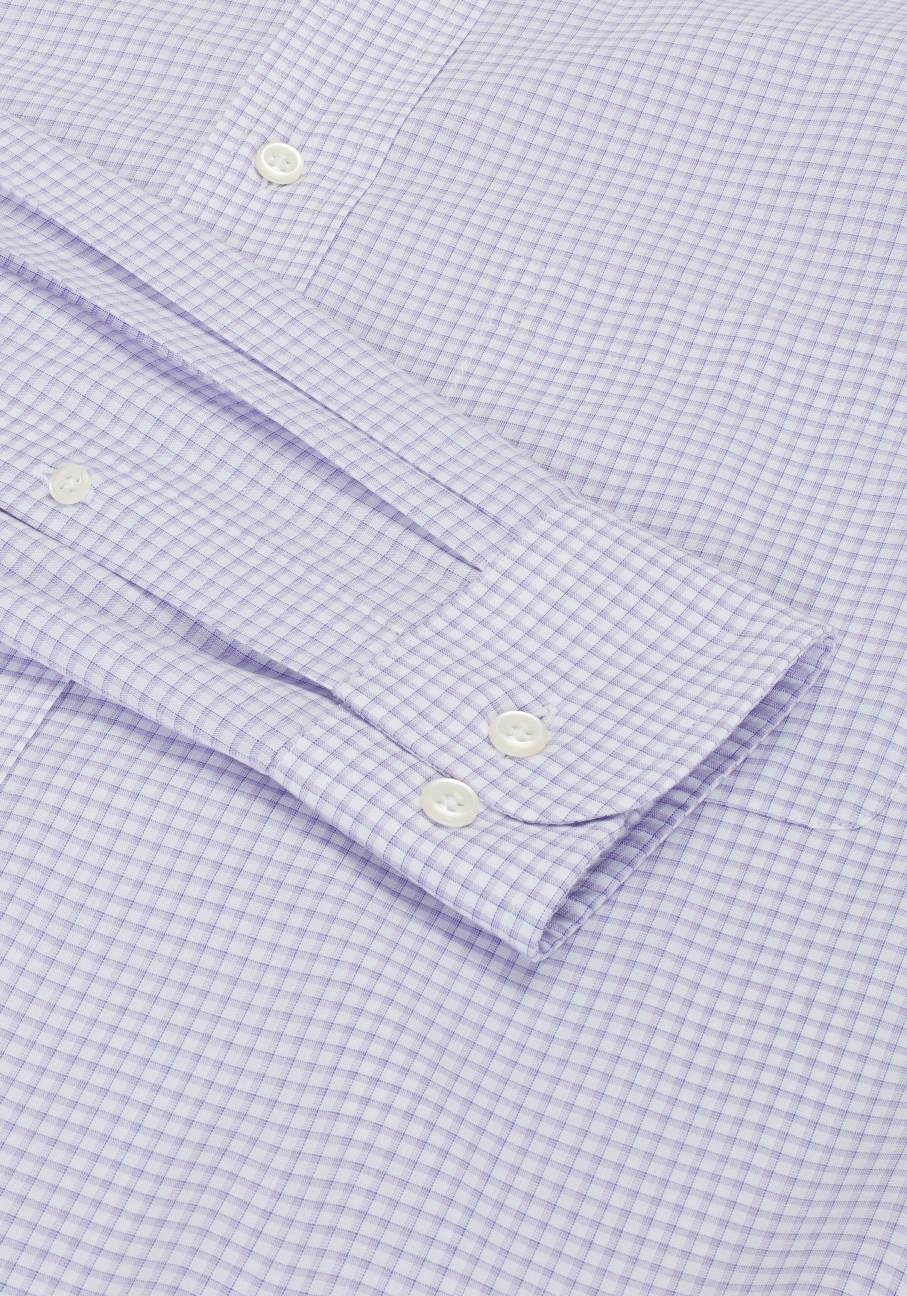 1905 Collection Traditional Fit 4-Way Stretch Button-Down Collar Mini Plaid Dress Shirt CLEARANCE