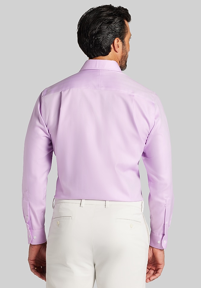 Reserve Collection Tailored Fit Spread Collar Herringbone Dress Shirt -  Memorial Day Deals | Jos A Bank