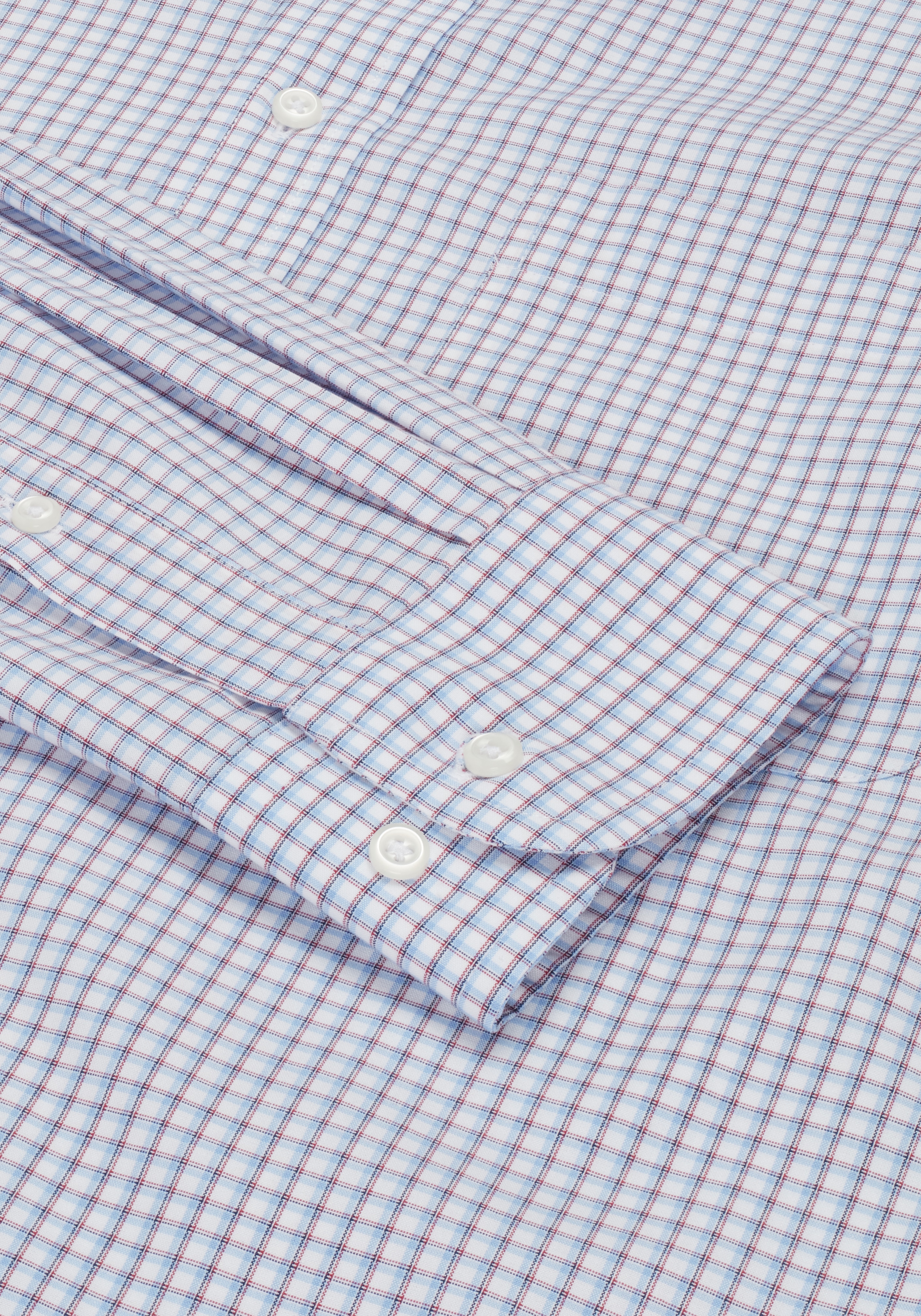 Traveler® Collection Slim Fit Spread Collar Check Dress Shirt