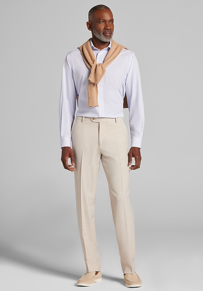 purple dress shirt with khaki pants Eins Ascension Lilac Shirt
